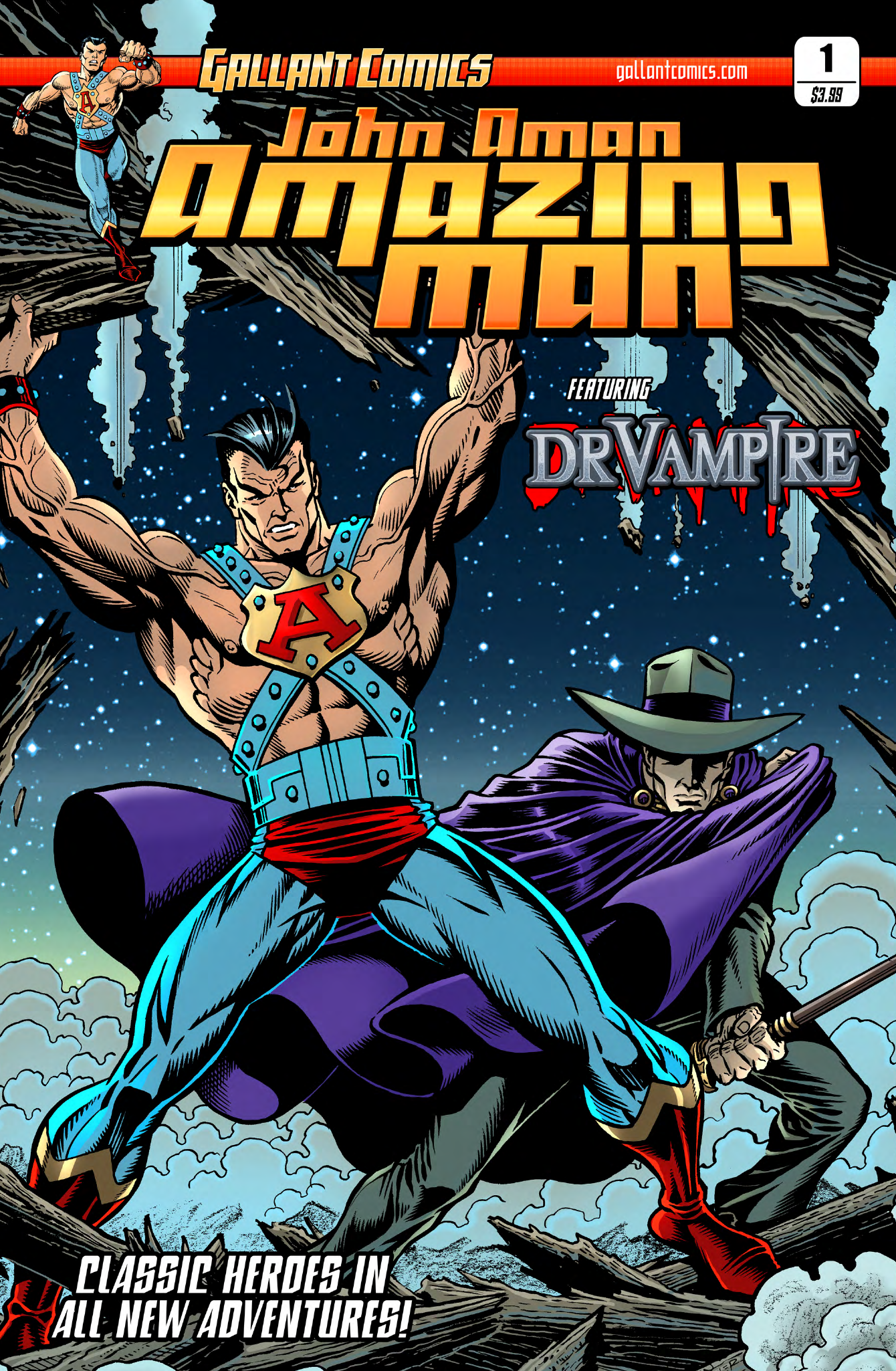 Read online John Aman Amazing Man comic -  Issue #1 - 1