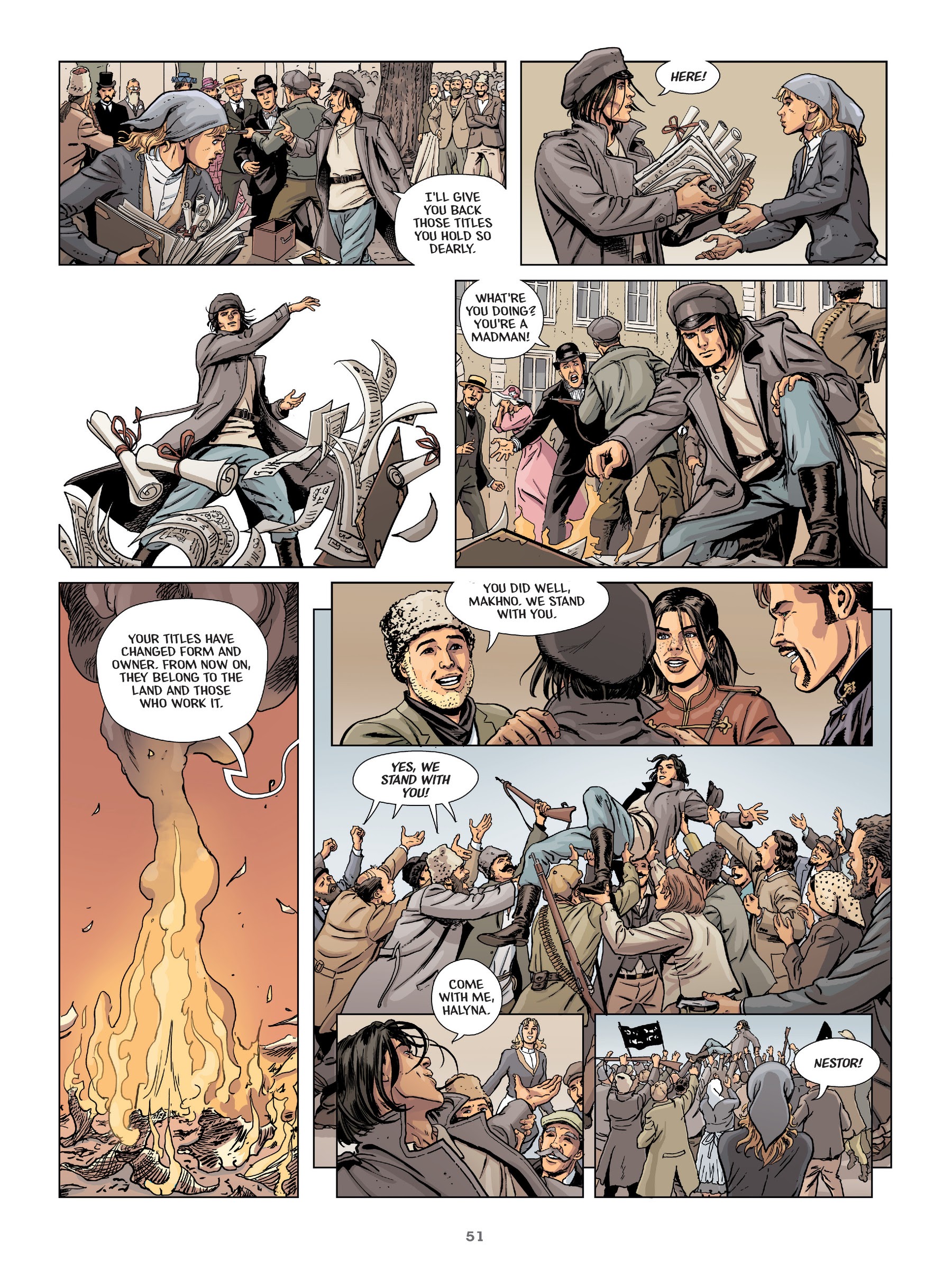 Read online Makhno: Ukrainian Freedom Fighter comic -  Issue # TPB - 52