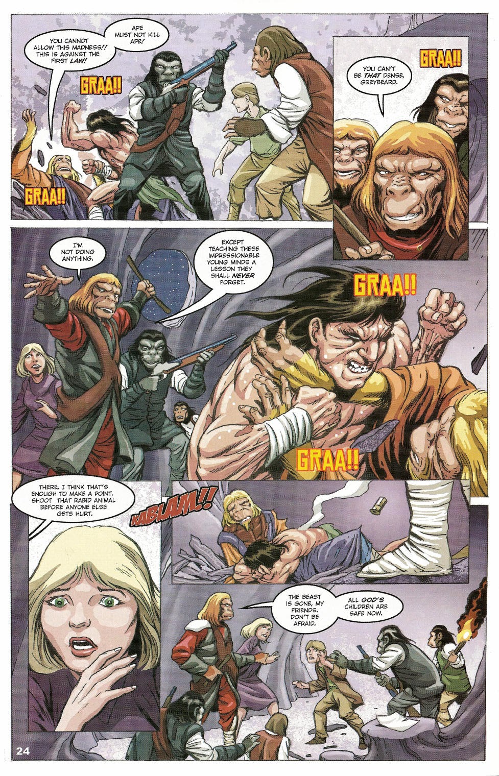 Read online Revolution on the Planet of the Apes comic -  Issue #5 - 25