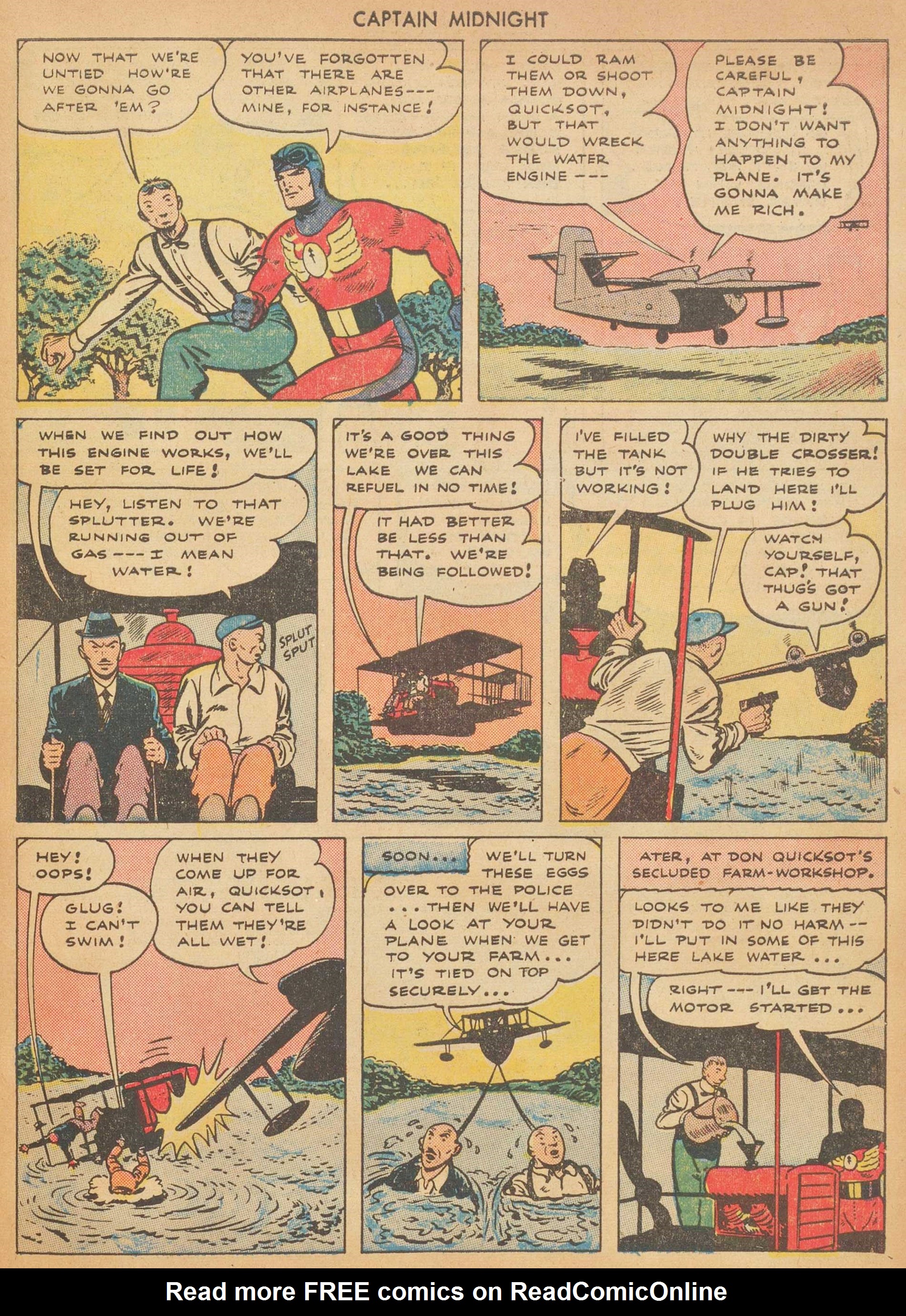 Read online Captain Midnight (1942) comic -  Issue #27 - 31