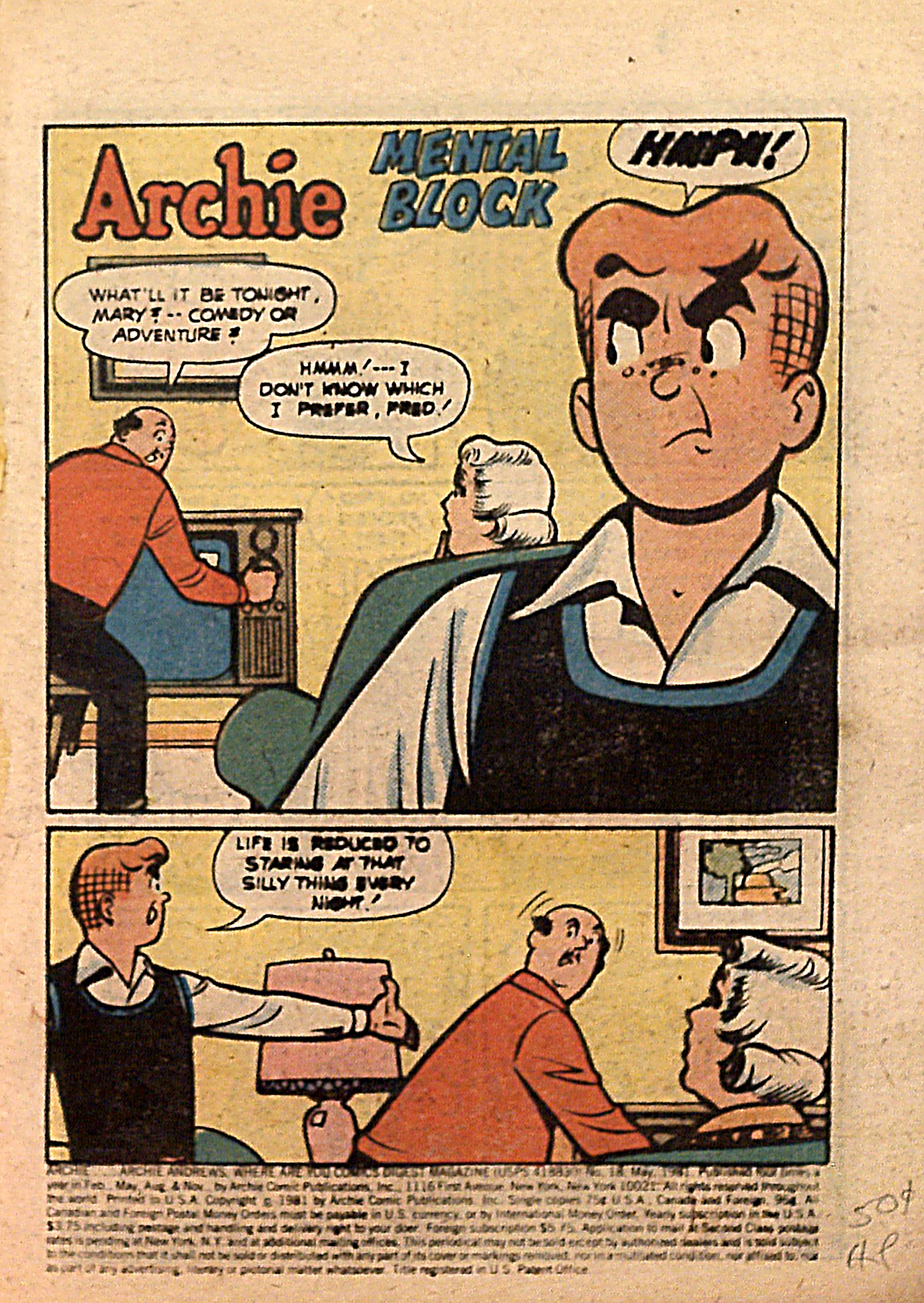 Read online Archie...Archie Andrews, Where Are You? Digest Magazine comic -  Issue #18 - 3
