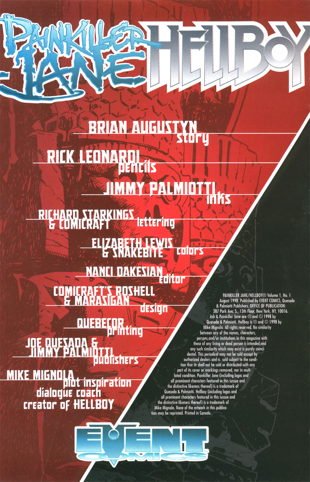 Read online Painkiller Jane/Hellboy comic -  Issue # Full - 1