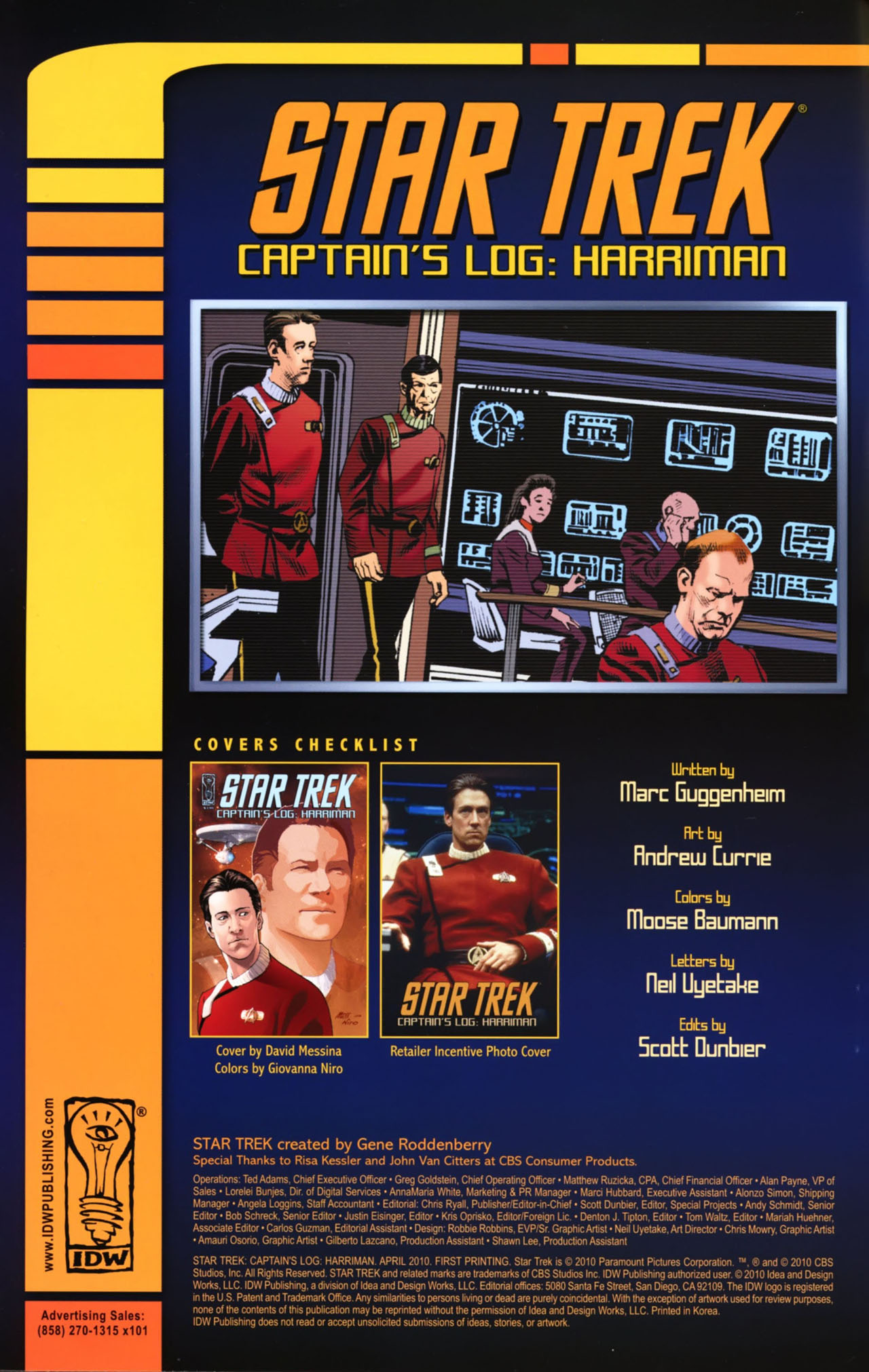 Read online Star Trek: Captain's Log comic -  Issue # Issue Harriman - 2