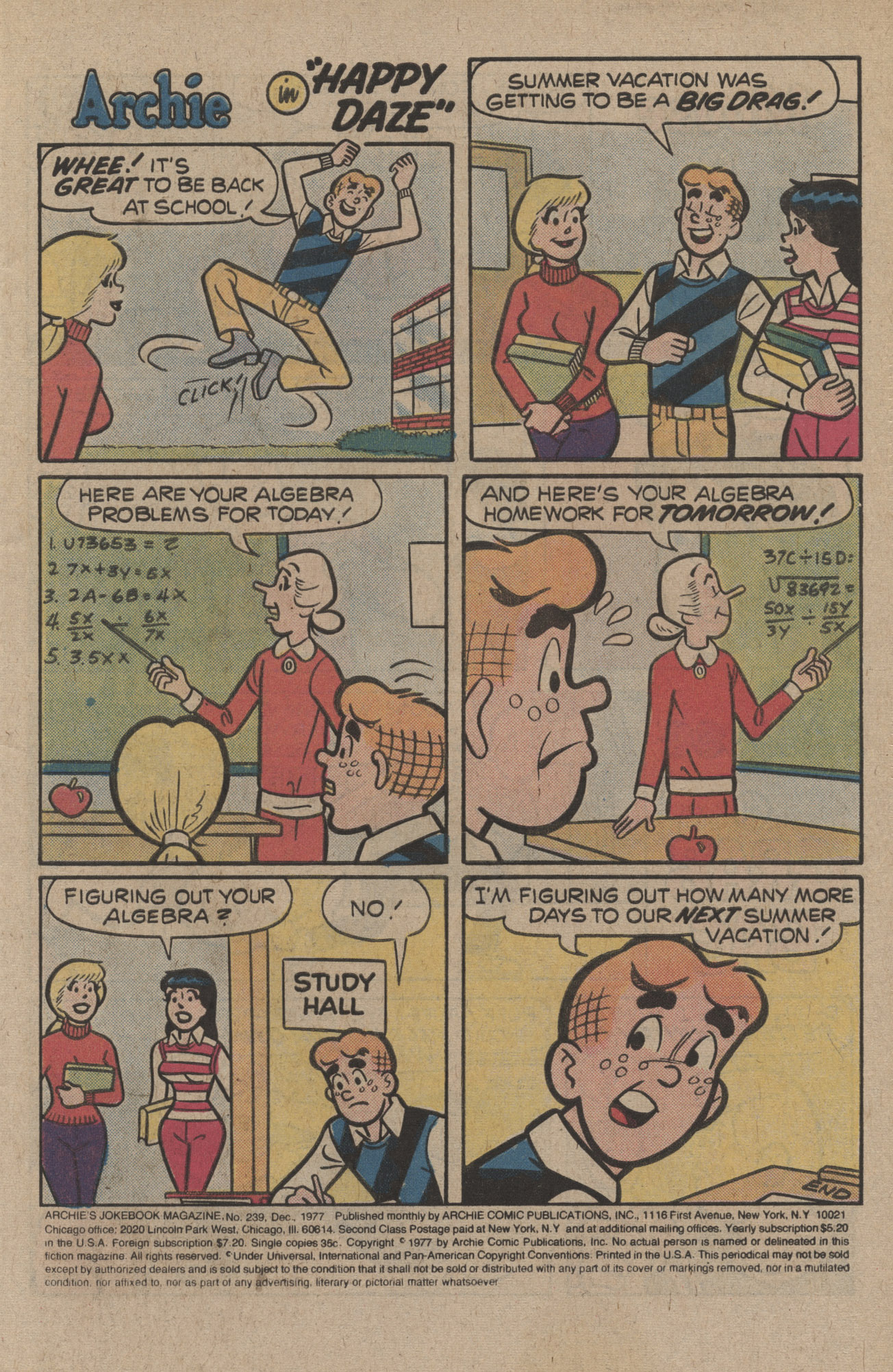 Read online Archie's Joke Book Magazine comic -  Issue #239 - 3