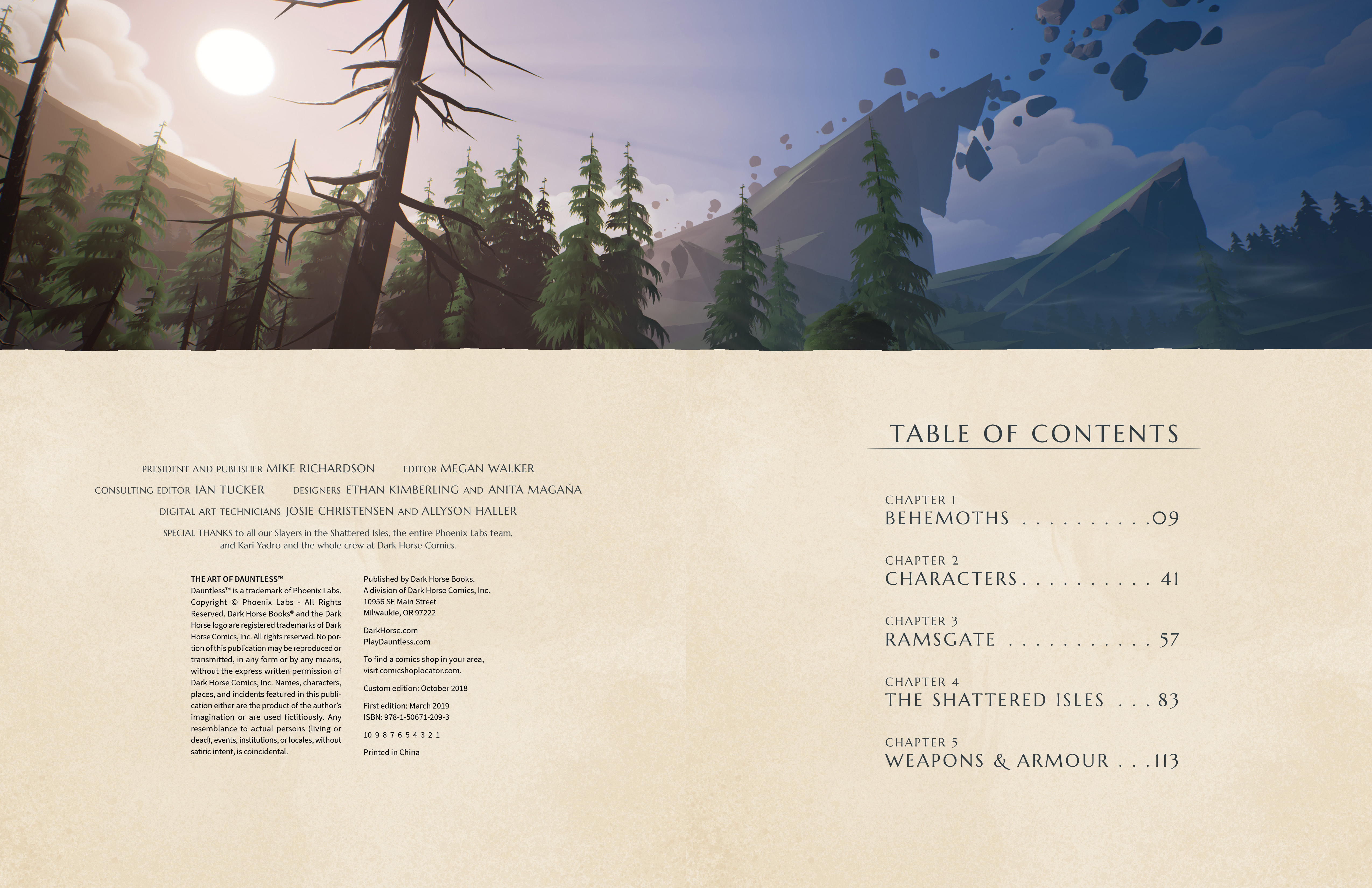 Read online The Art of Dauntless comic -  Issue # TPB - 6