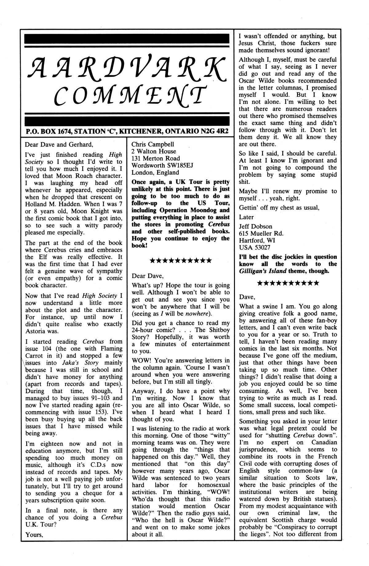 Read online Cerebus comic -  Issue #160 - 23