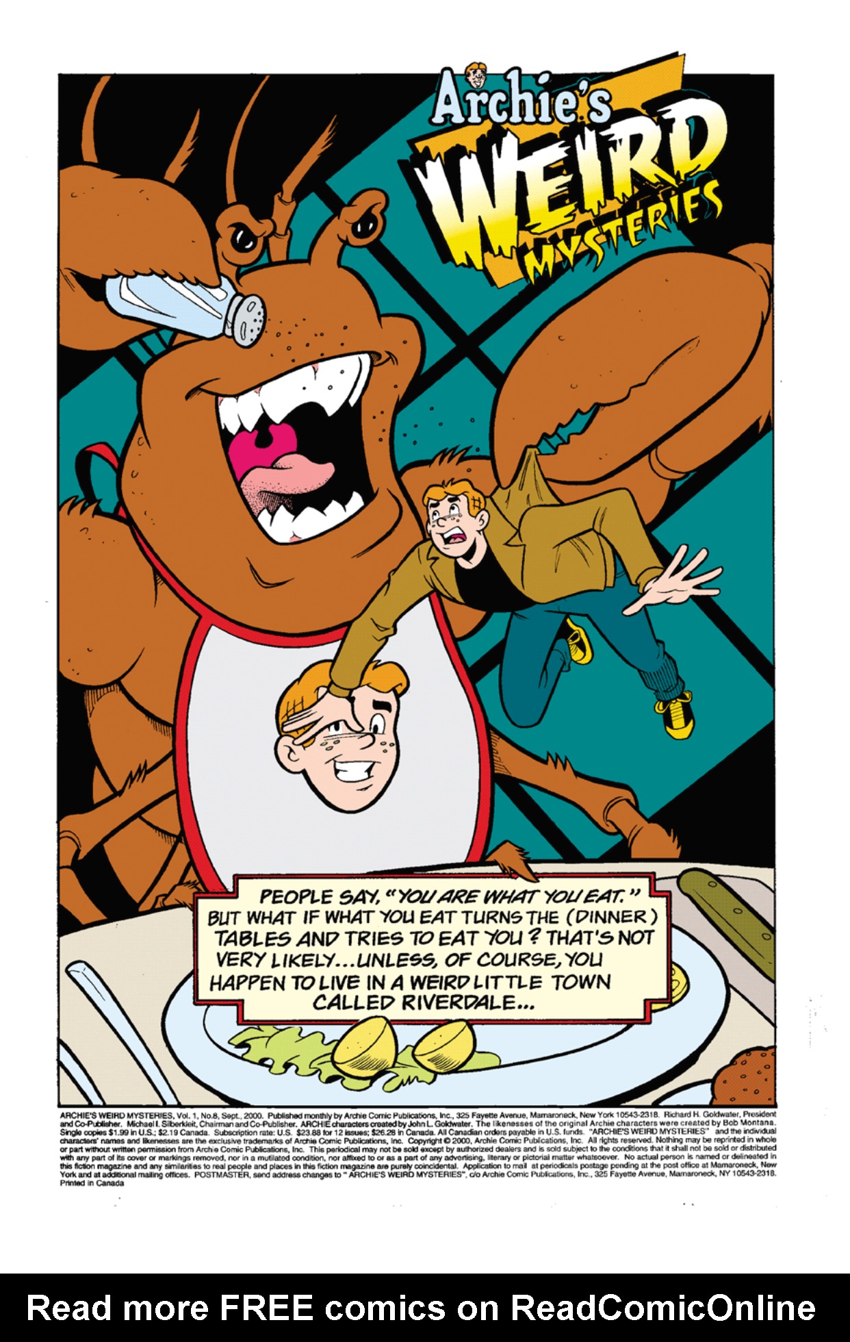 Read online Archie's Weird Mysteries comic -  Issue #8 - 2