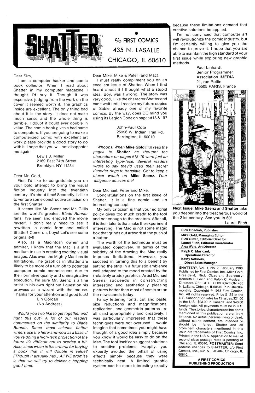 Read online Shatter comic -  Issue #2 - 2