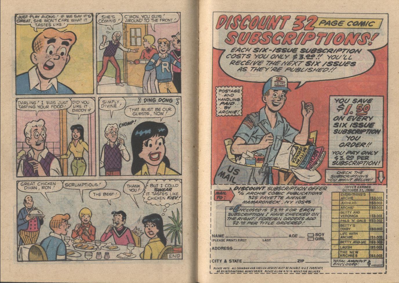 Read online Archie...Archie Andrews, Where Are You? Digest Magazine comic -  Issue #56 - 61