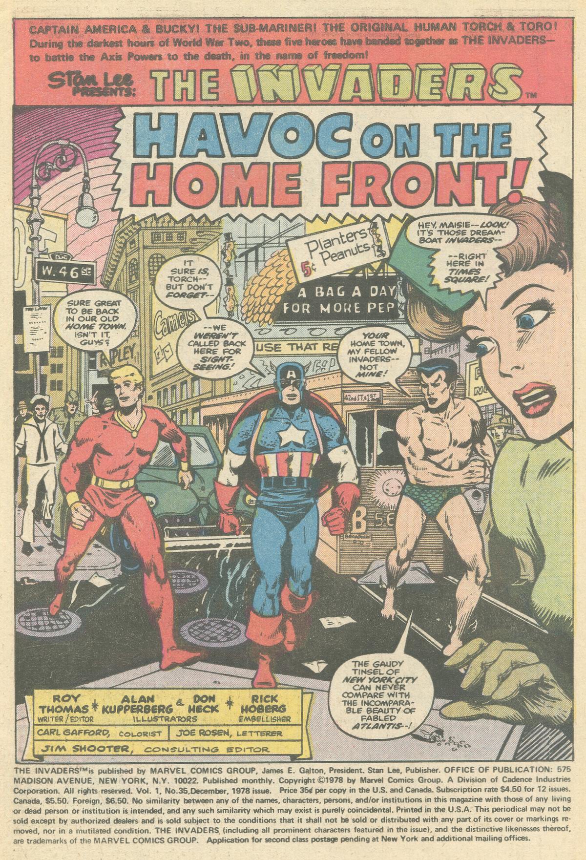Read online The Invaders (1975) comic -  Issue #35 - 2