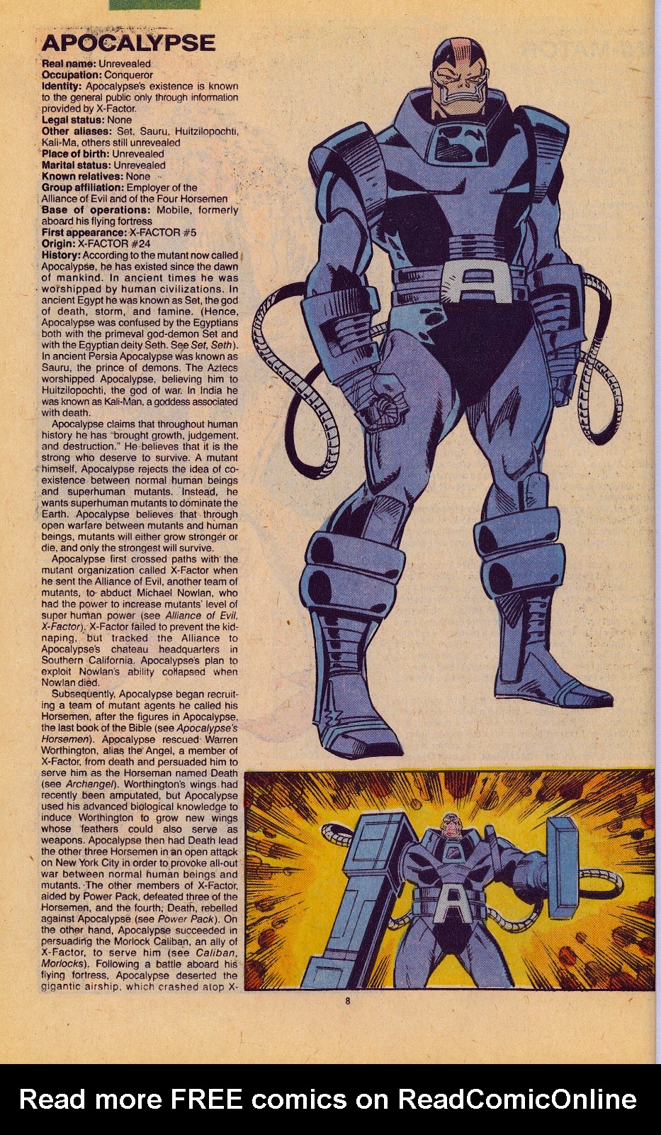 Read online The Official Handbook of the Marvel Universe: Update '89 comic -  Issue #1 - 11