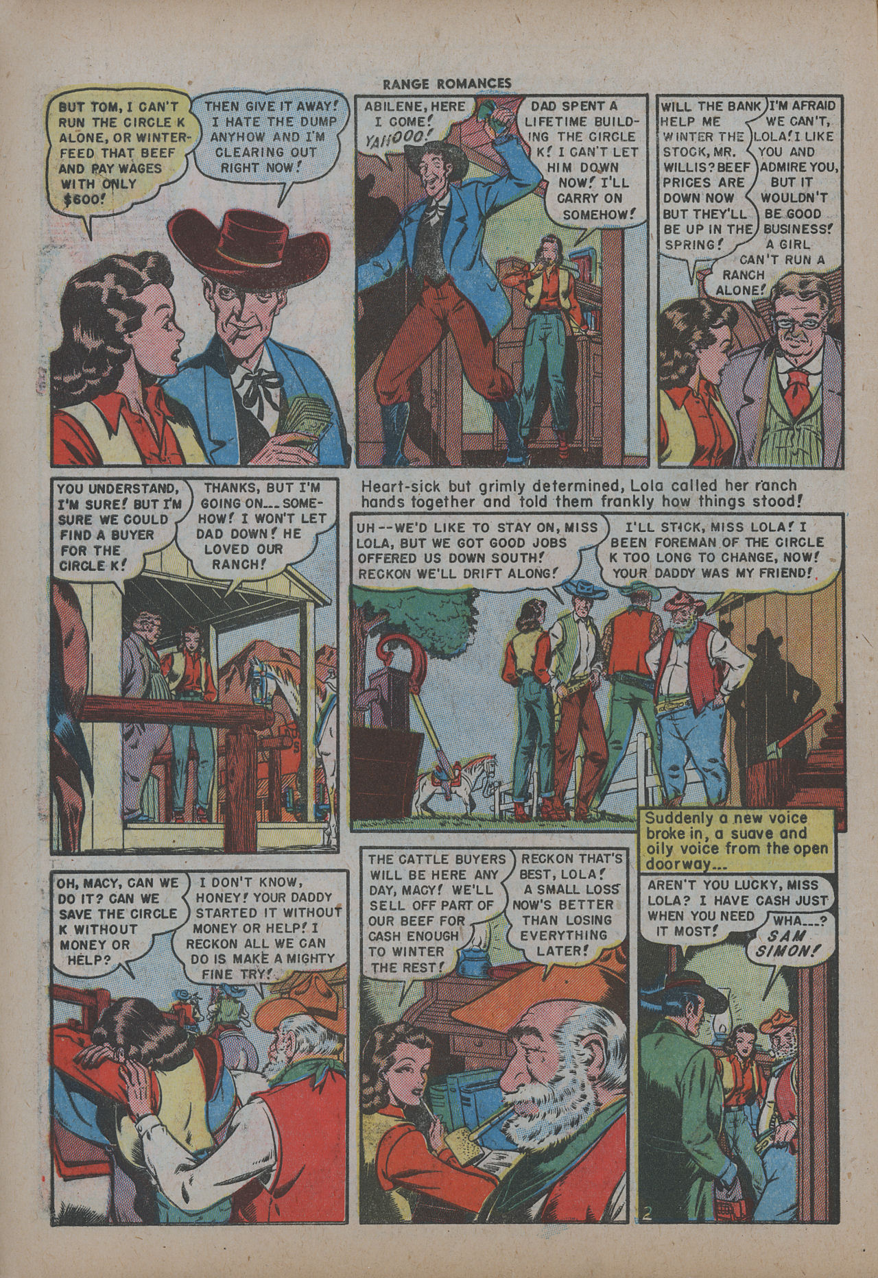 Read online Range Romances comic -  Issue #3 - 4