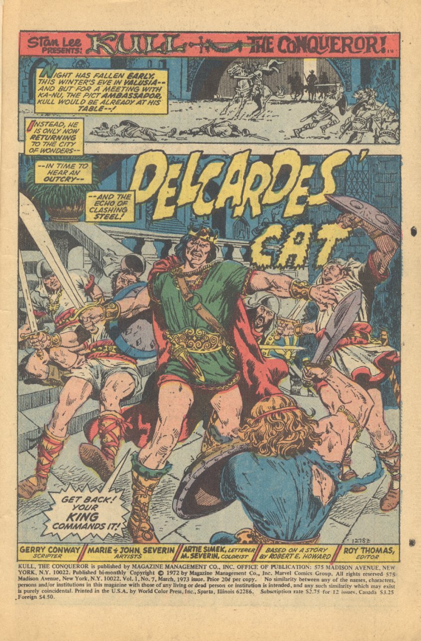 Read online Kull, the Conqueror (1971) comic -  Issue #7 - 2