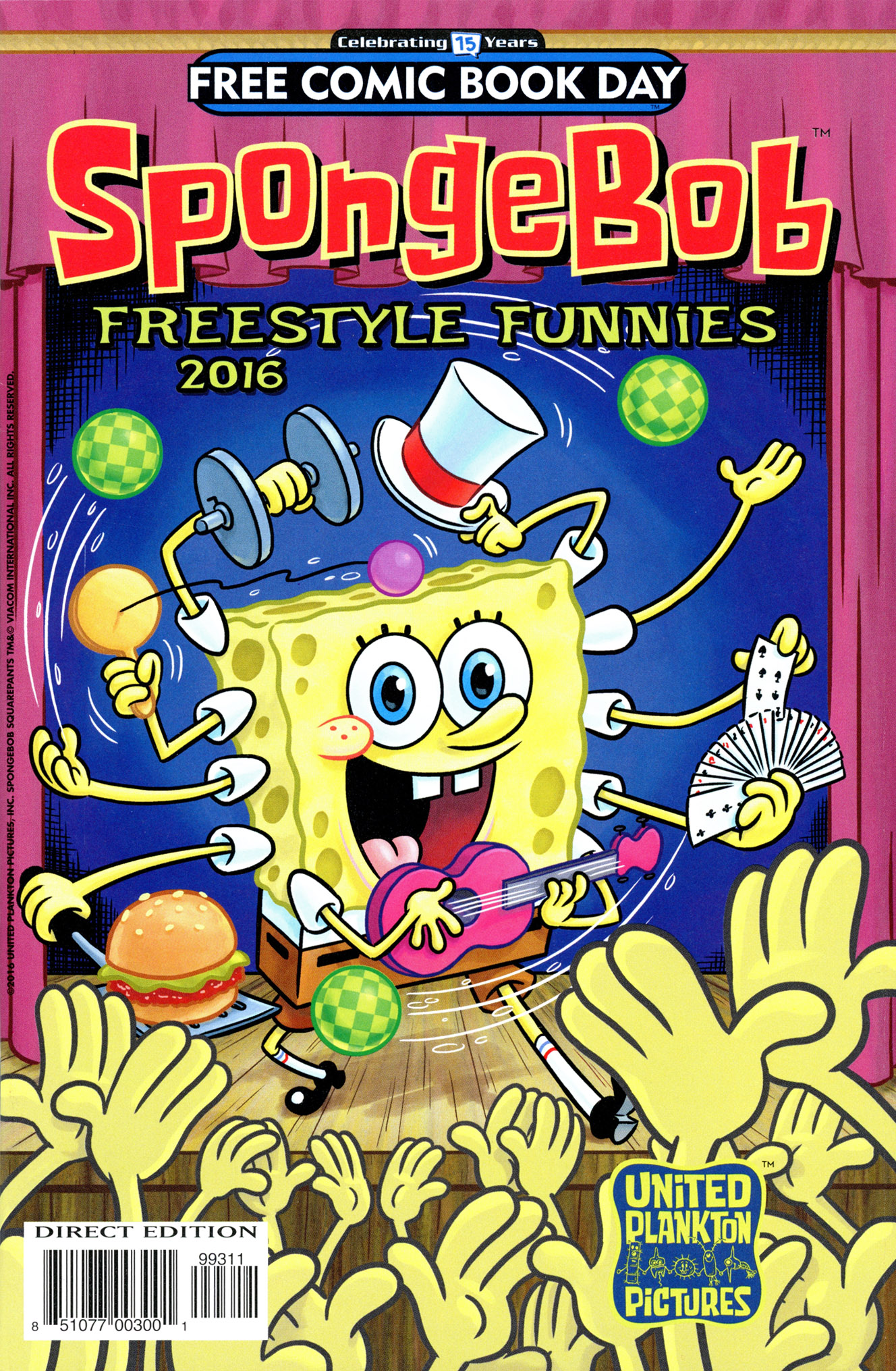 Read online Free Comic Book Day 2016 comic -  Issue # Spongebob Freestyle Funnies - 1