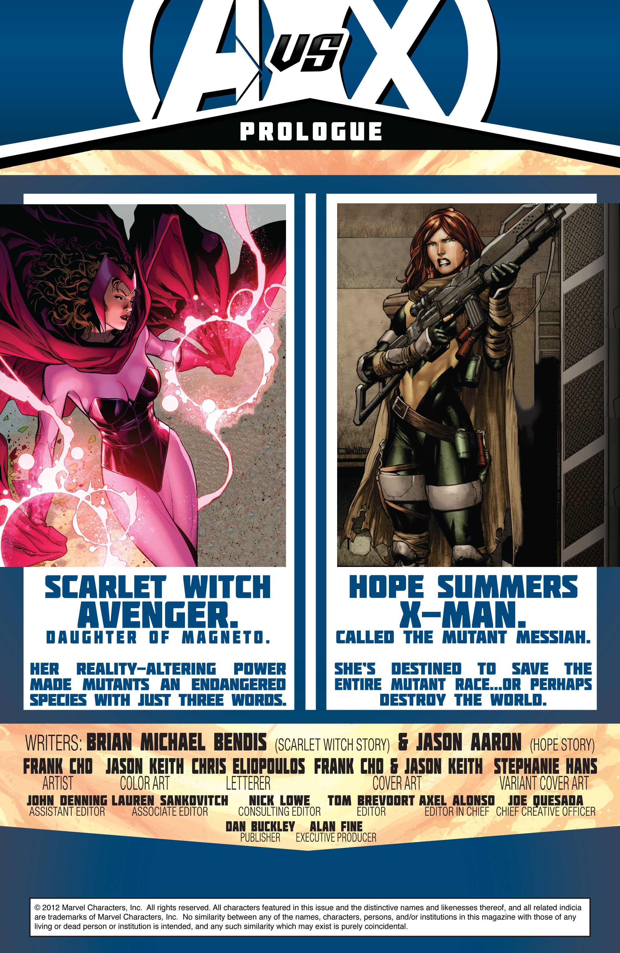 Read online Avengers Vs. X-Men comic -  Issue #0 - 2