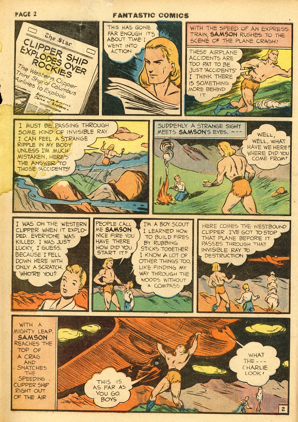 Read online Fantastic Comics comic -  Issue #10 - 3