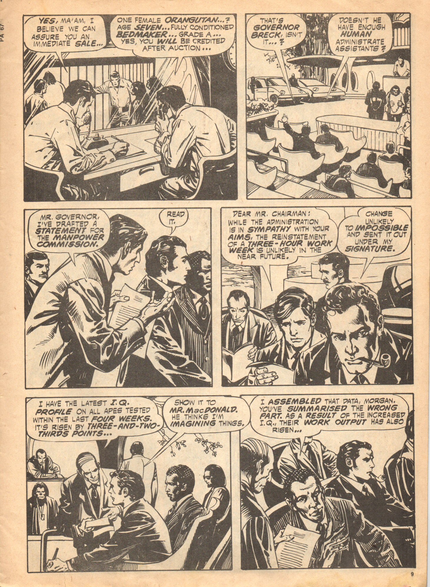 Read online Planet of the Apes (1974) comic -  Issue #67 - 9
