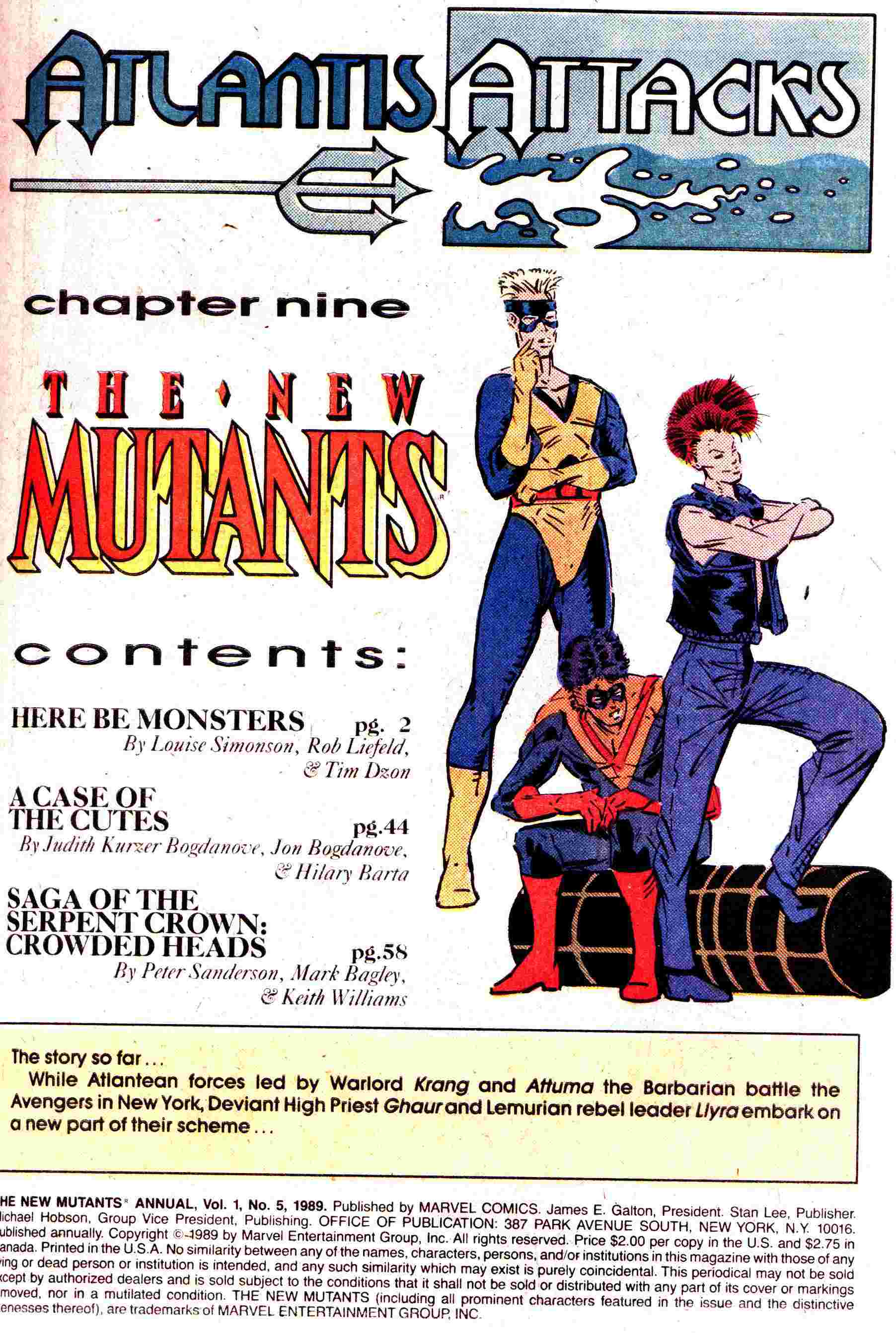 Read online The New Mutants comic -  Issue # _Annual 5 - 2