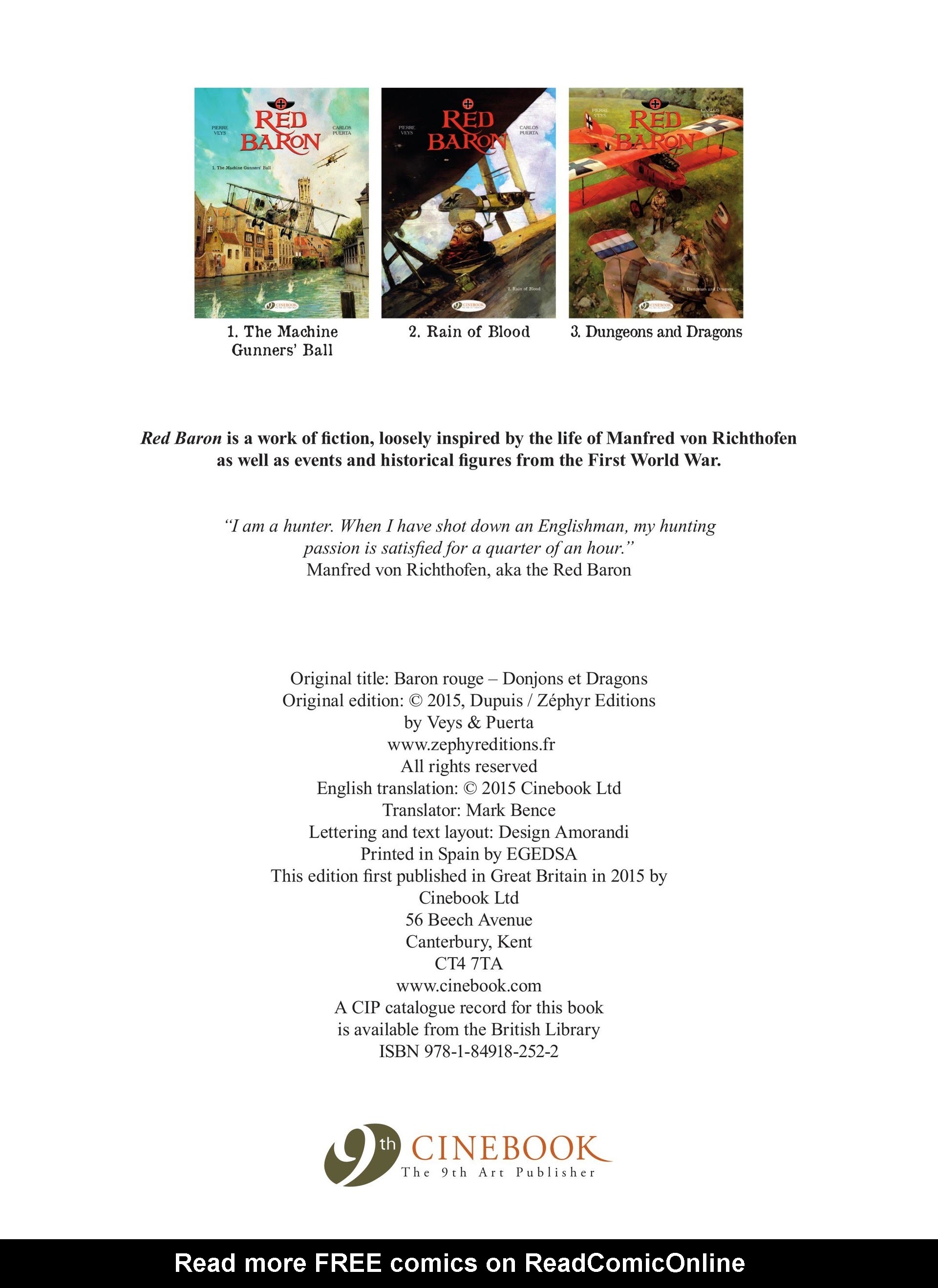 Read online Red Baron comic -  Issue #3 - 4