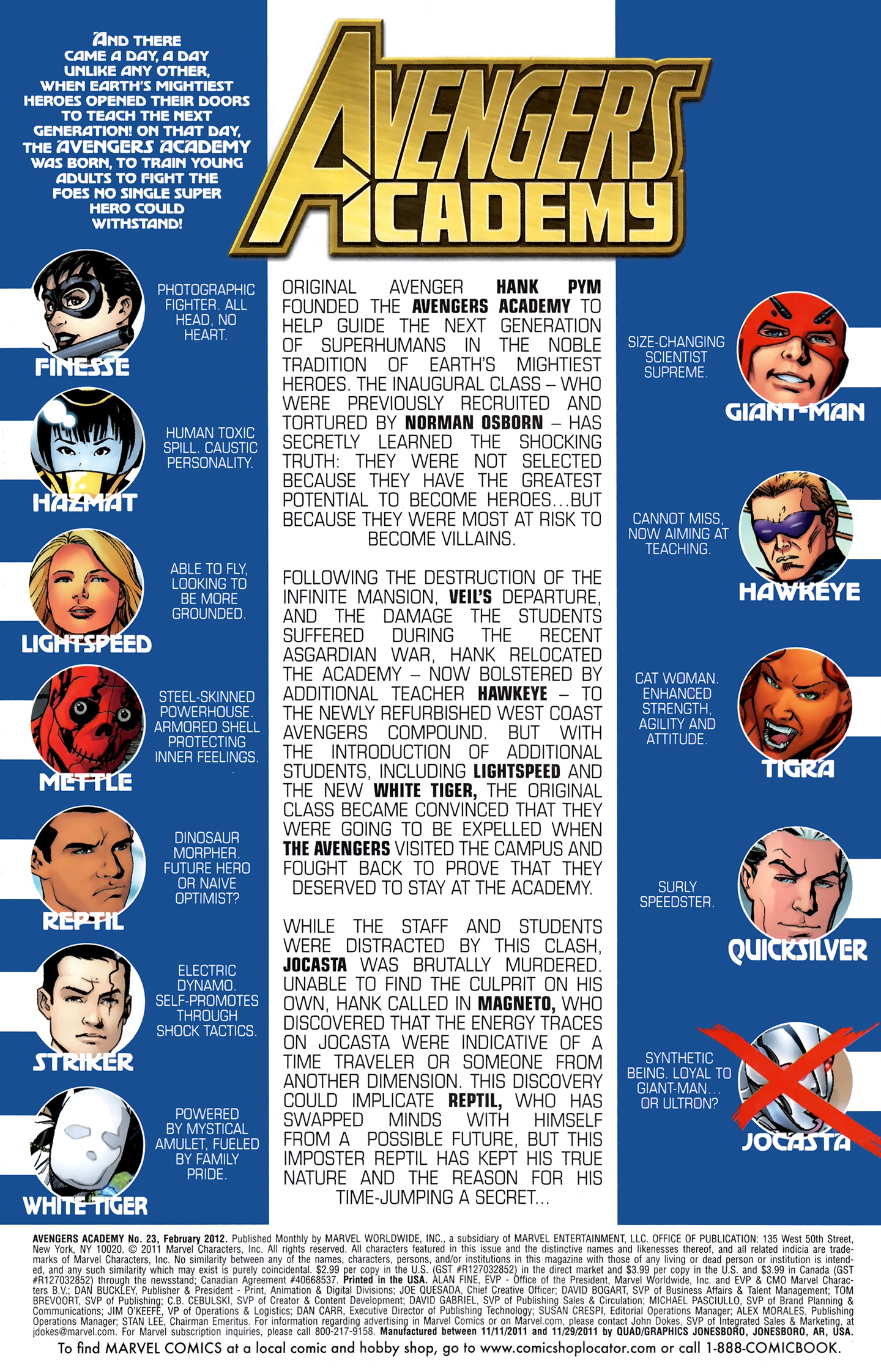 Read online Avengers Academy comic -  Issue #23 - 2
