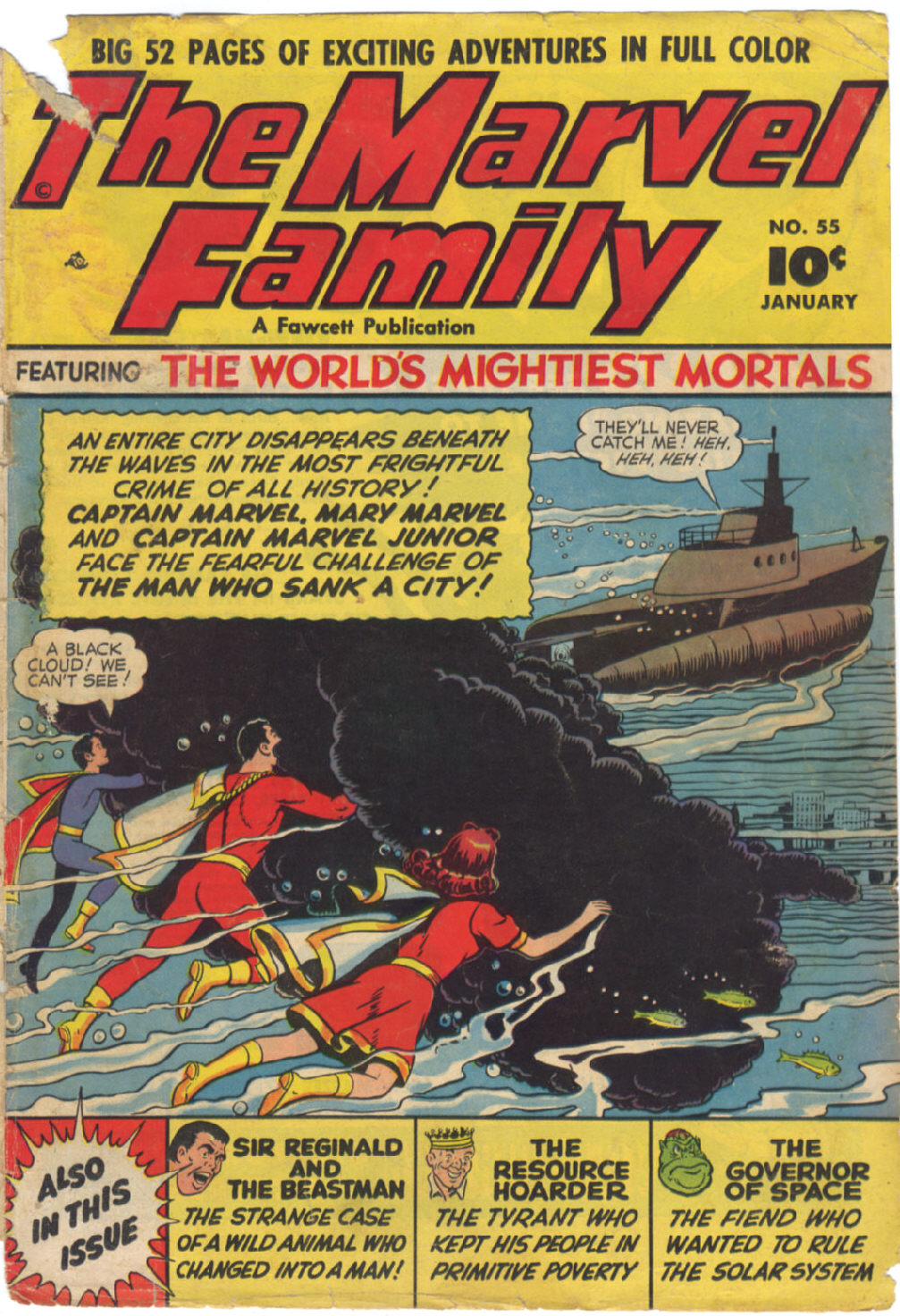 Read online The Marvel Family comic -  Issue #55 - 2
