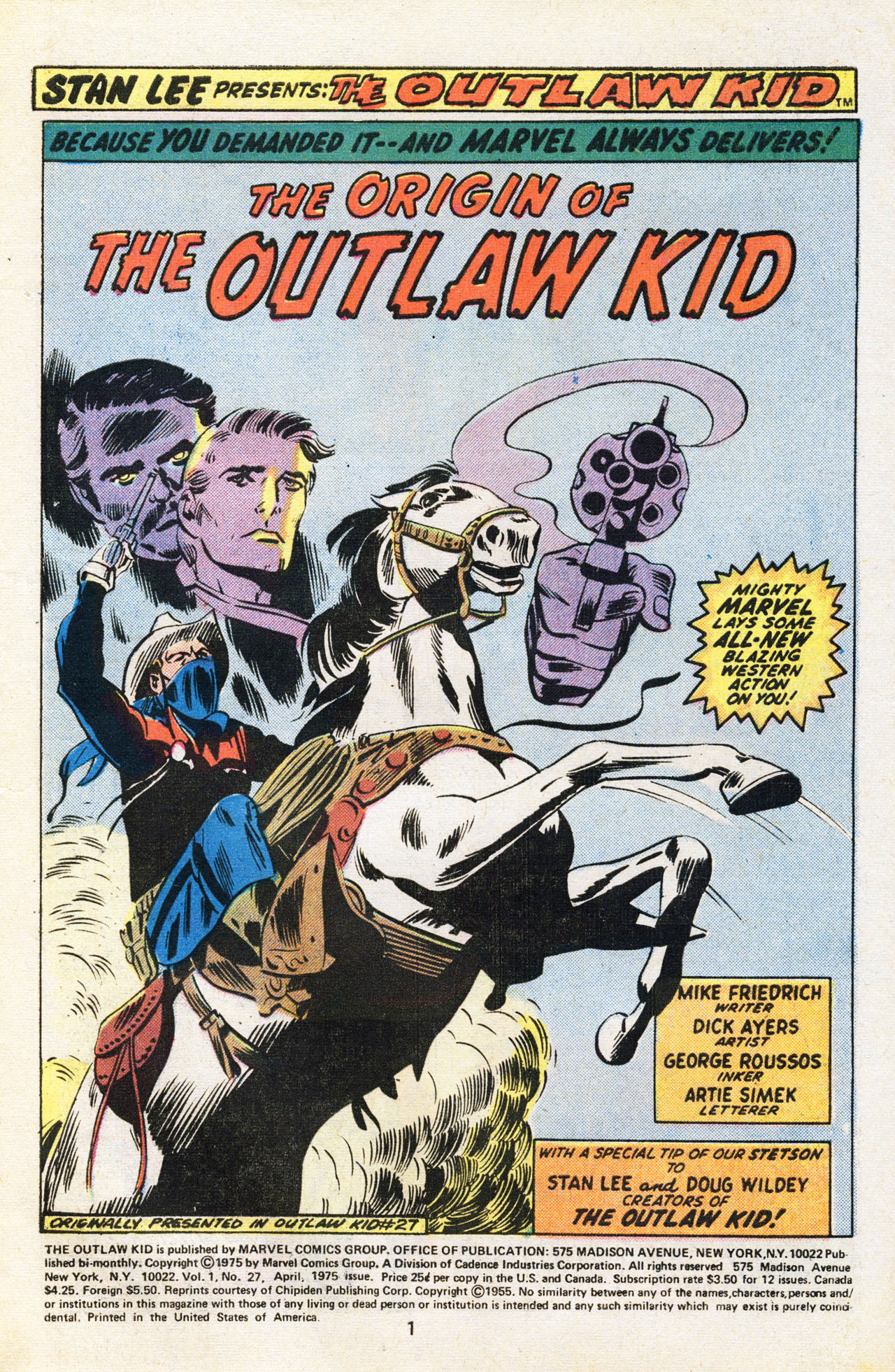 Read online The Outlaw Kid (1970) comic -  Issue #27 - 3