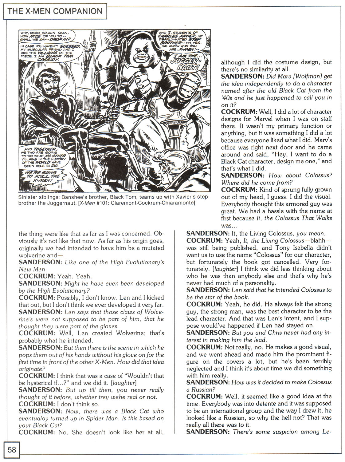 Read online The X-Men Companion comic -  Issue #1 - 58