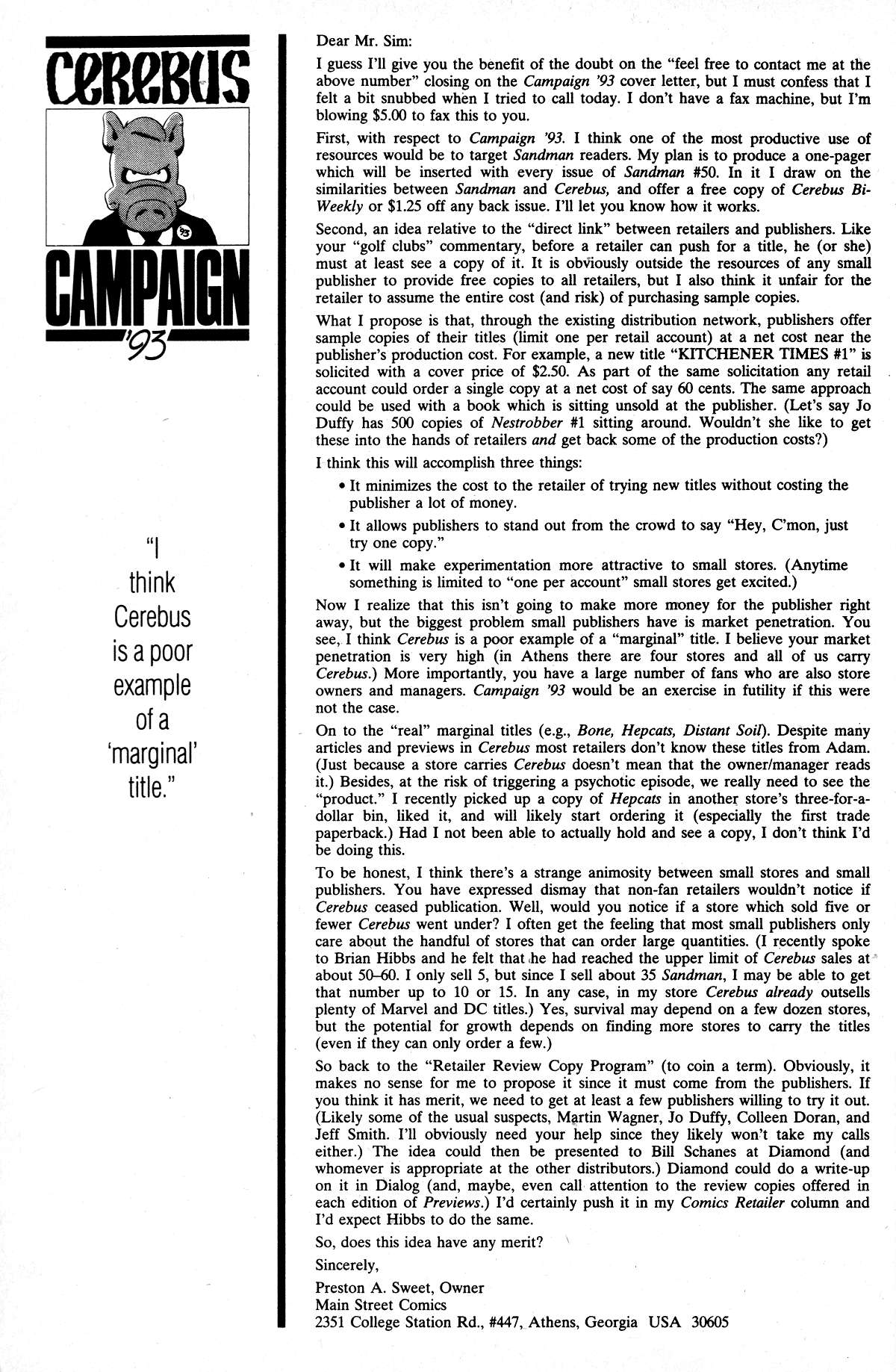 Read online Cerebus comic -  Issue #170 - 30