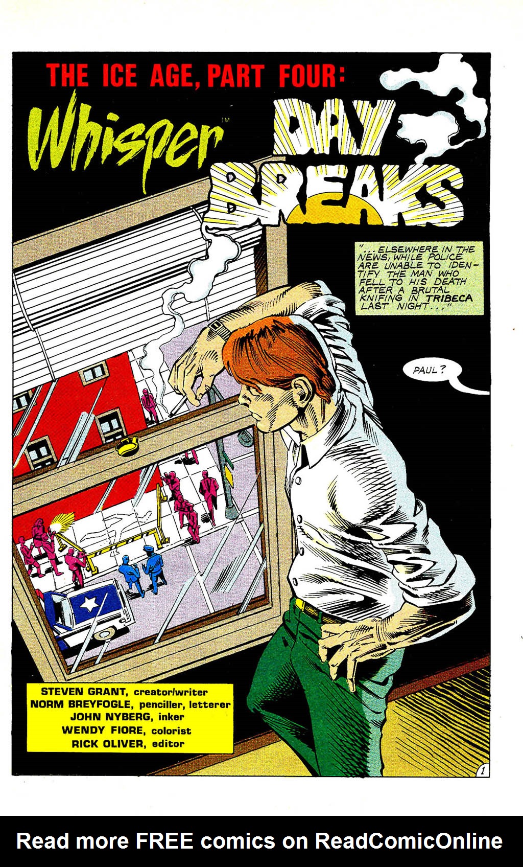 Read online Whisper (1986) comic -  Issue #5 - 3