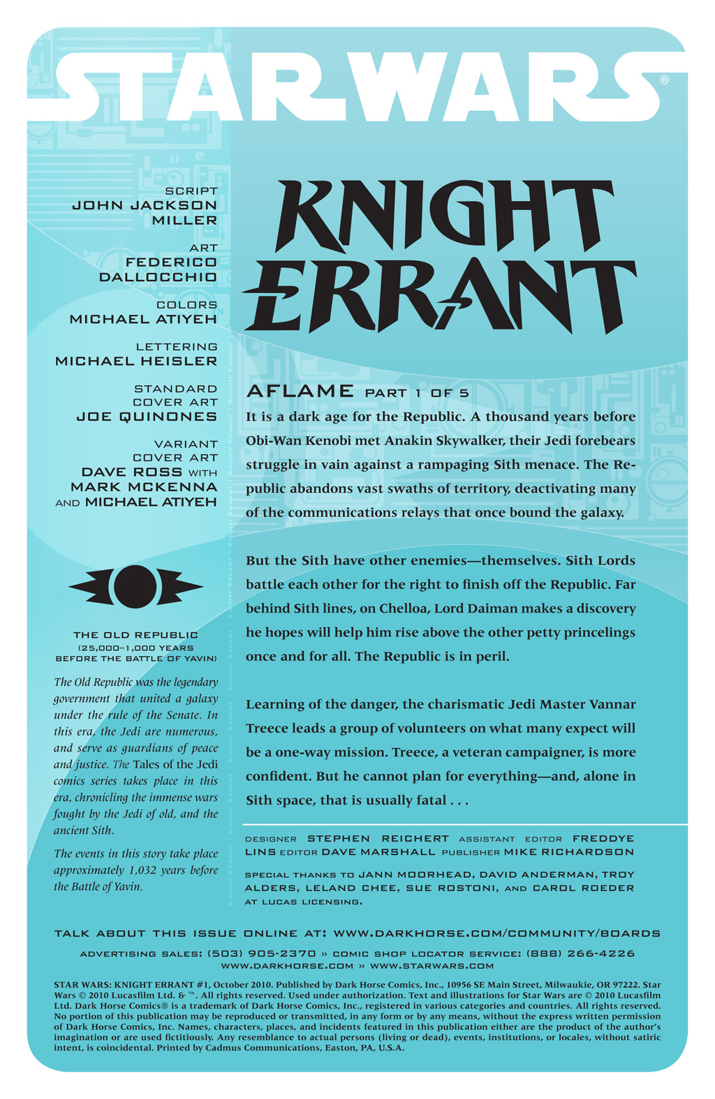Read online Star Wars: Knight Errant comic -  Issue #1 - 2