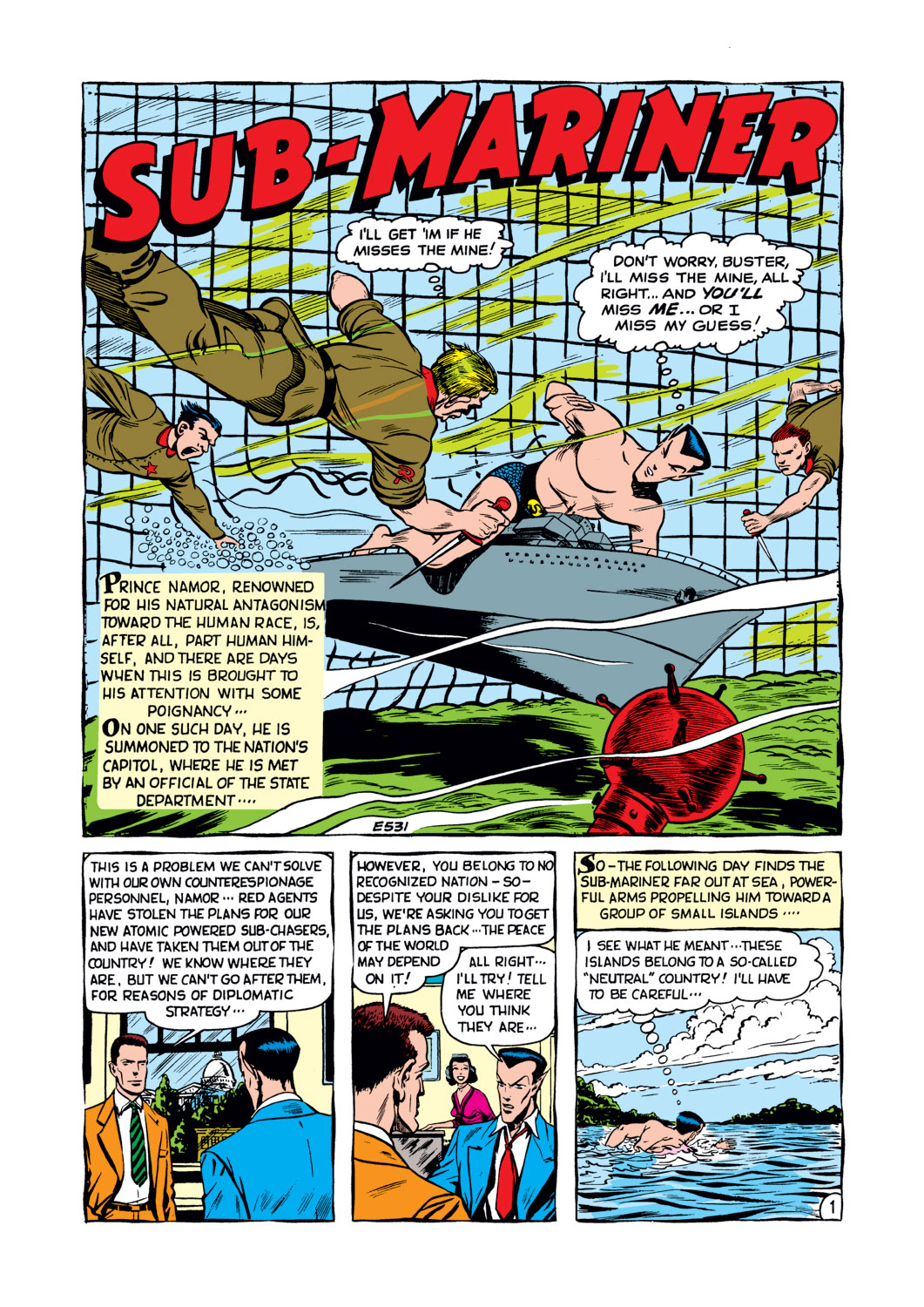 Read online Sub-Mariner Comics comic -  Issue #34 - 21