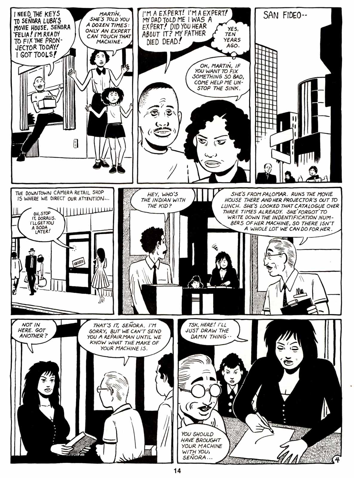 Read online Love and Rockets (1982) comic -  Issue #7 - 16