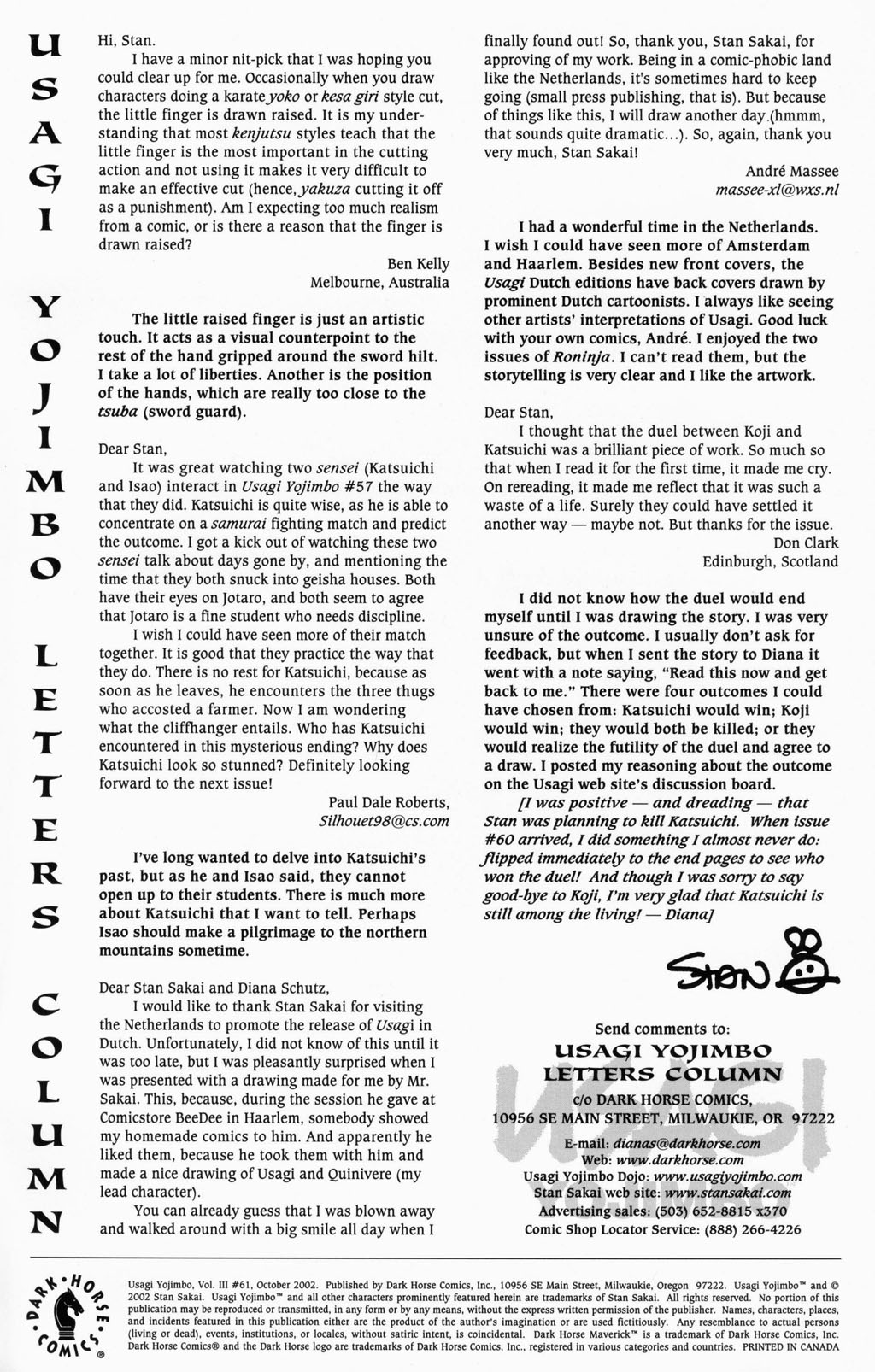 Read online Usagi Yojimbo (1996) comic -  Issue #61 - 27
