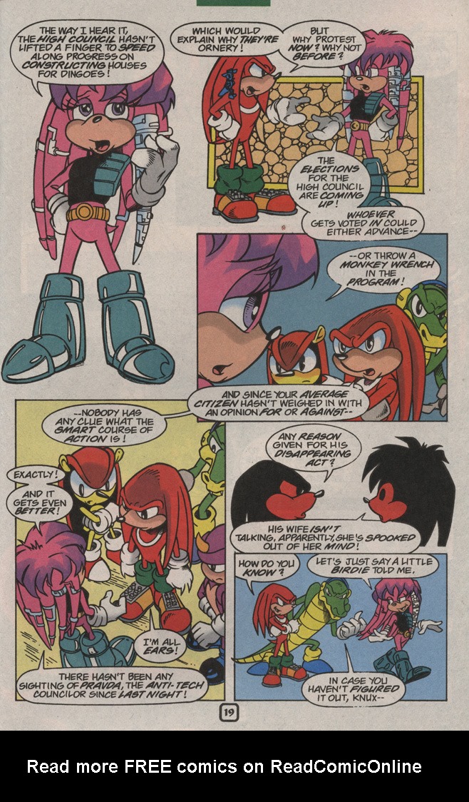 Read online Knuckles the Echidna comic -  Issue #22 - 25