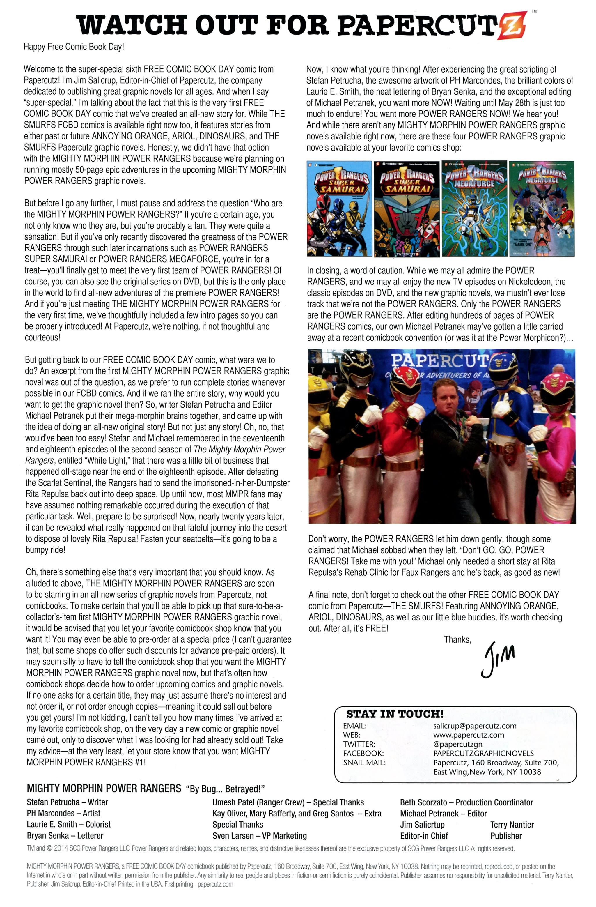 Read online Free Comic Book Day 2014 comic -  Issue # Mighty Morphin Power Rangers - 2