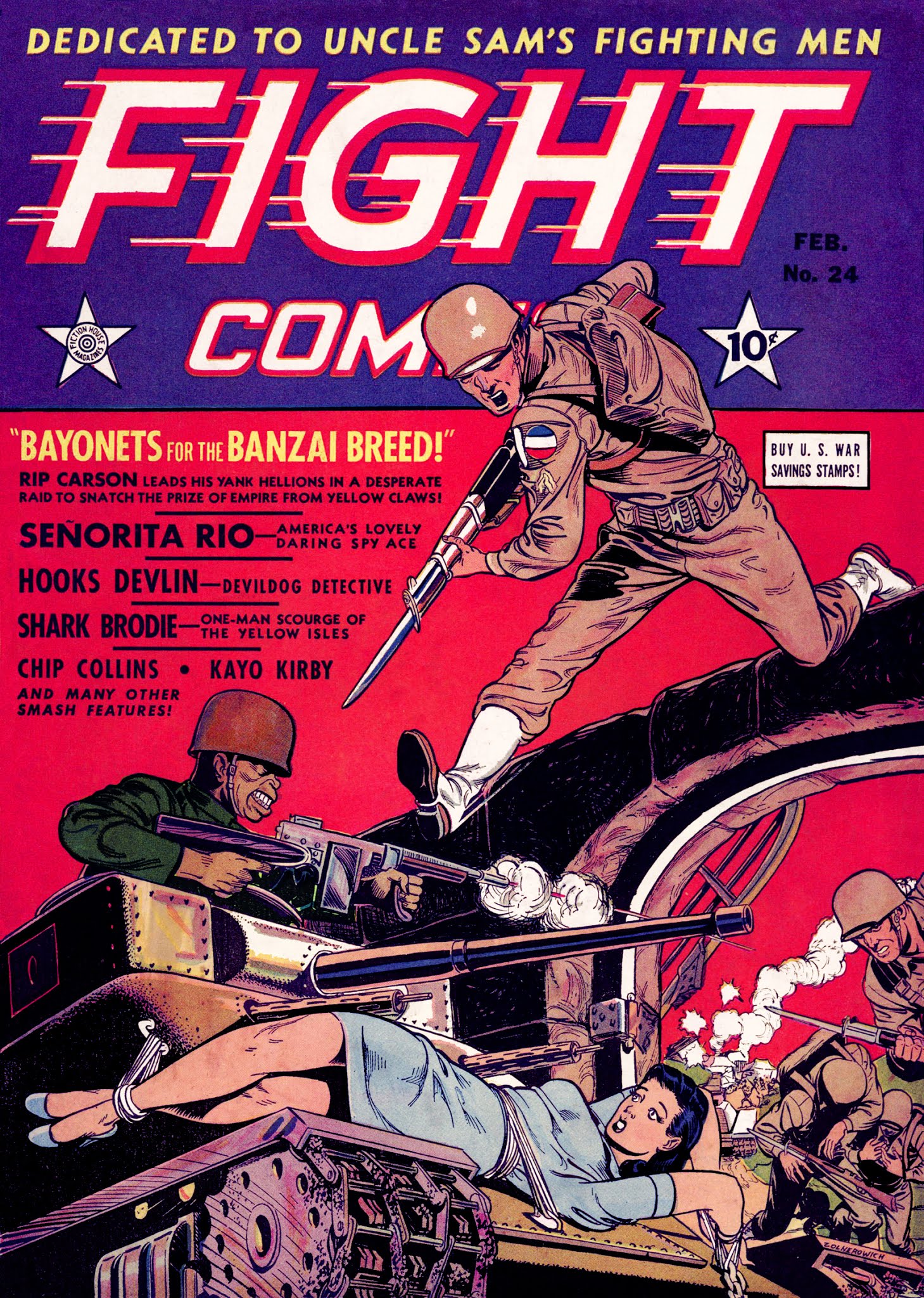 Read online Fight Comics comic -  Issue #24 - 1