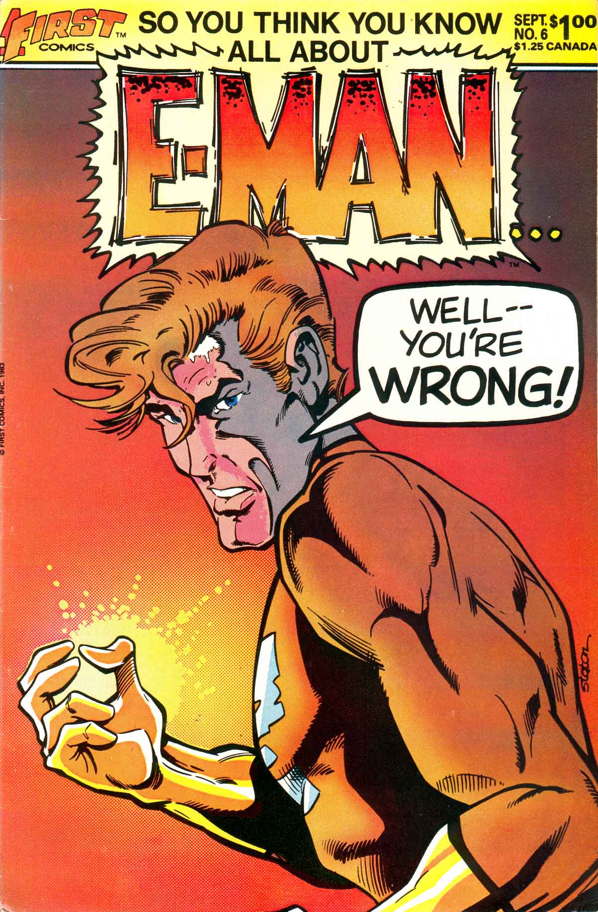 Read online E-Man (1983) comic -  Issue #6 - 1
