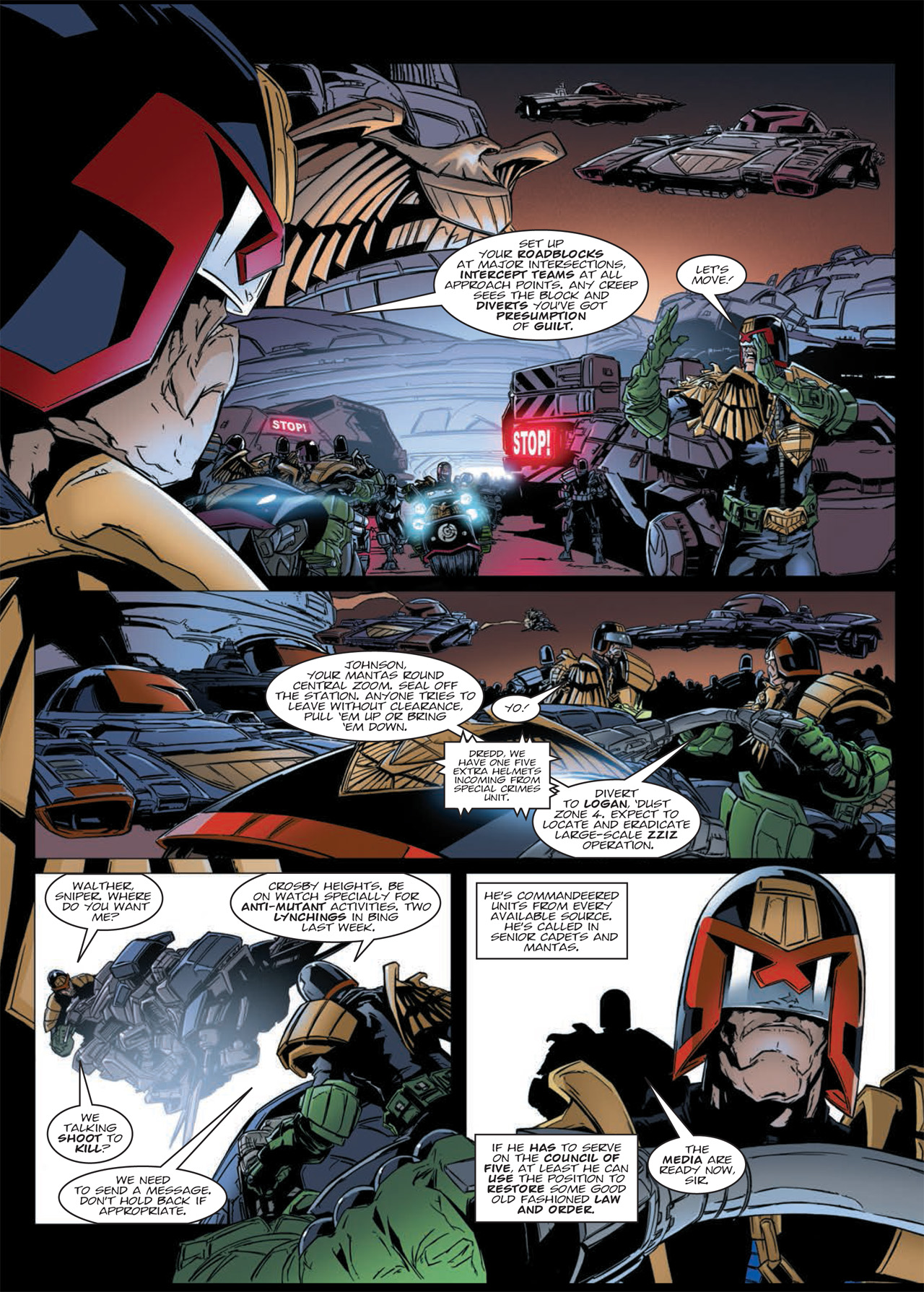 Read online Judge Dredd: Day of Chaos - The Fourth Faction comic -  Issue # TPB (Part 1) - 14