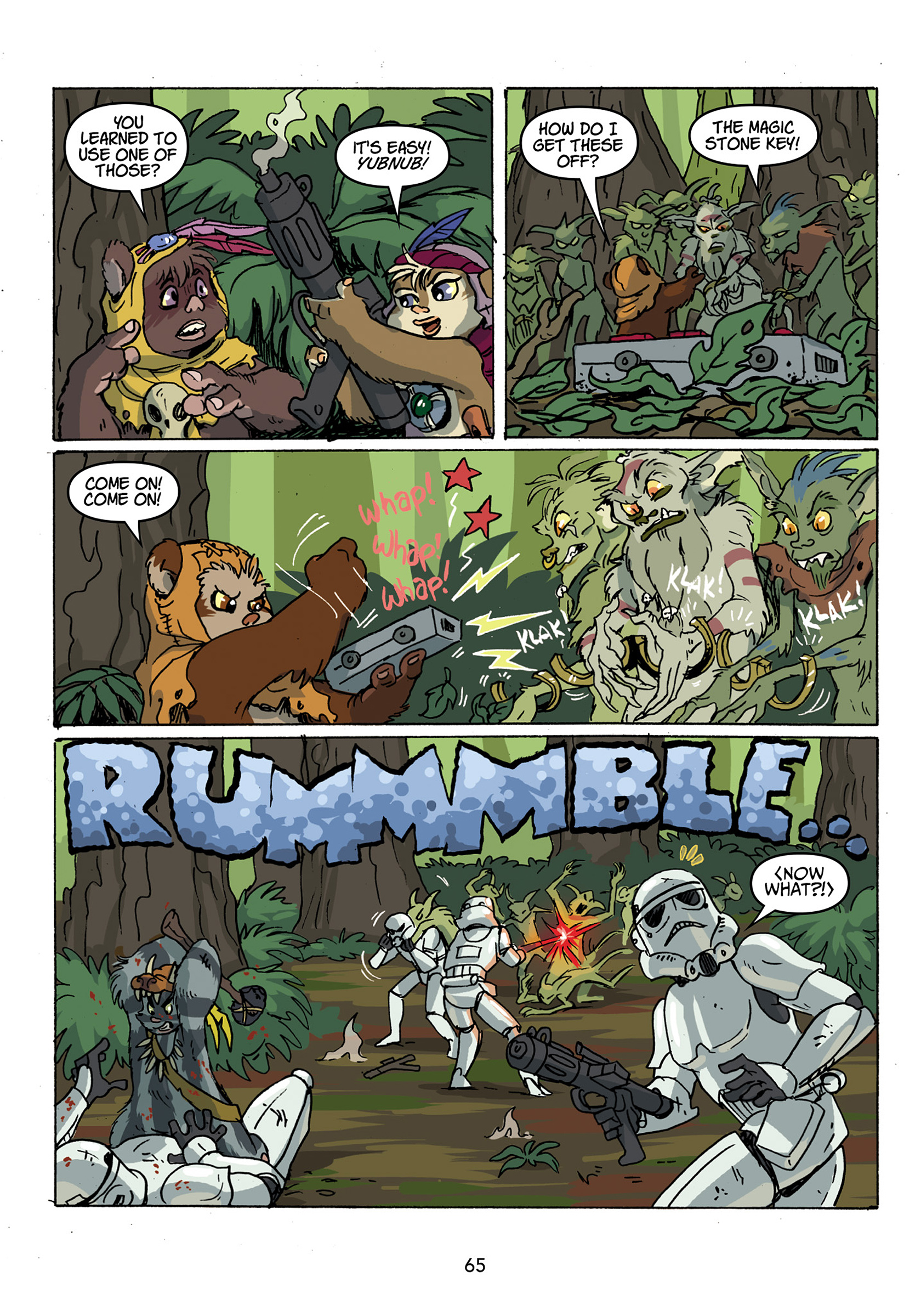 Read online Star Wars: Ewoks - Shadows of Endor comic -  Issue # TPB - 66