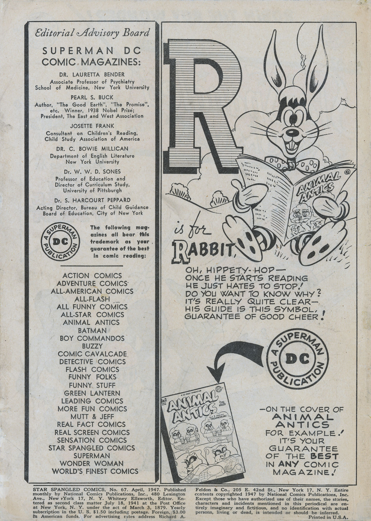 Read online Star Spangled Comics comic -  Issue #67 - 2