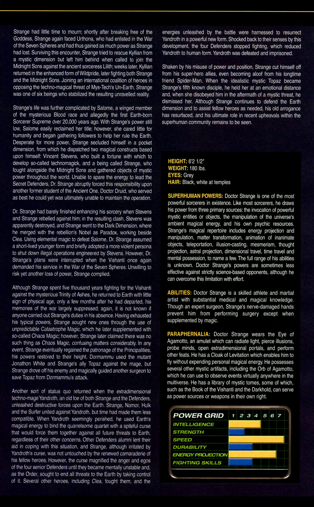 Read online The Official Handbook of the Marvel Universe: Marvel Knights comic -  Issue # Full - 19