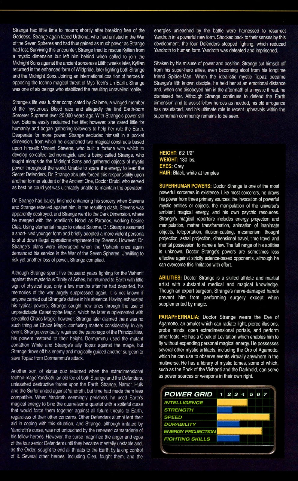 The Official Handbook of the Marvel Universe: Marvel Knights issue Full - Page 19
