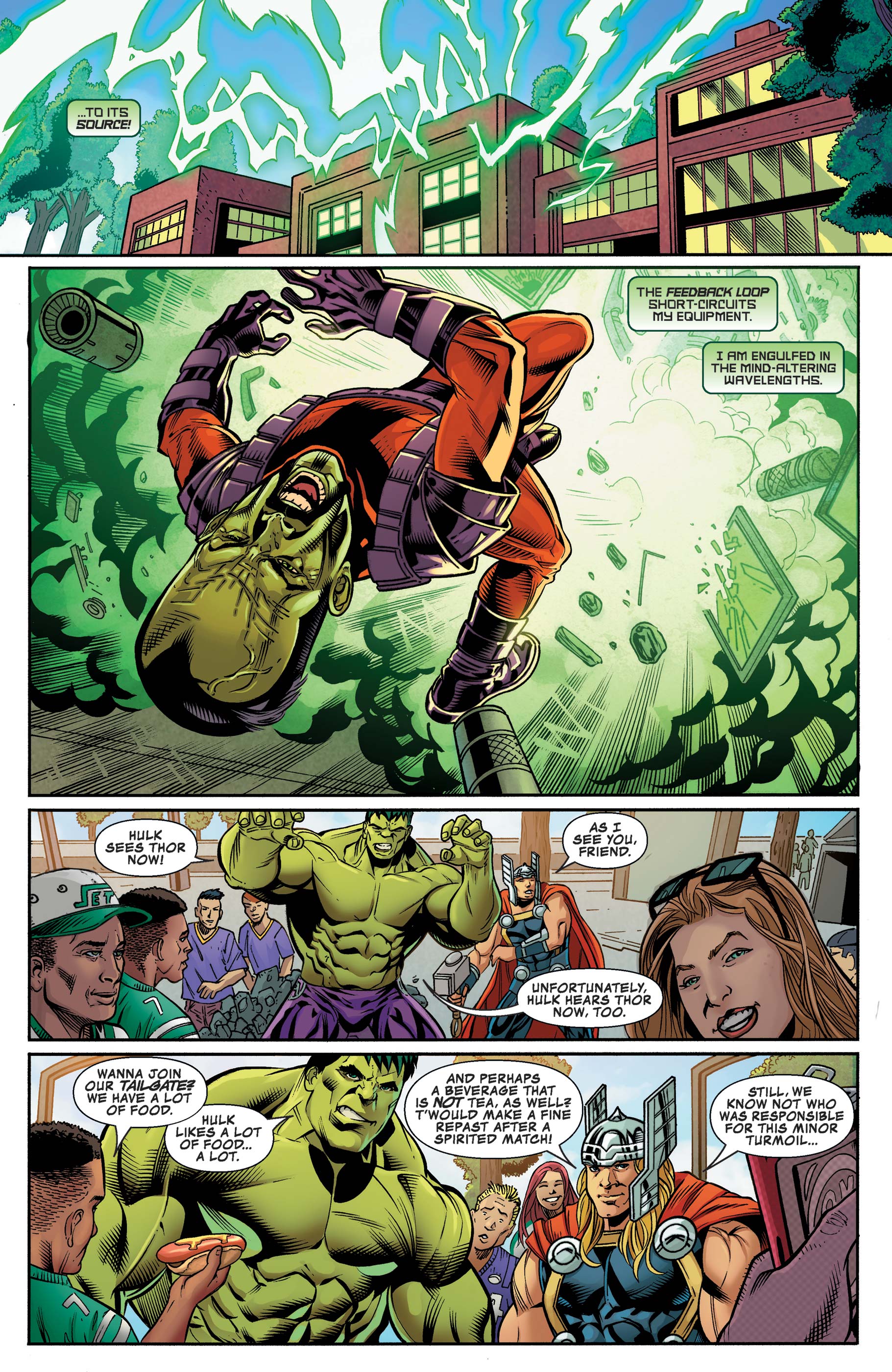 Read online The Incredible Hulk vs. The Mighty Thor: New York Jets Exclusive comic -  Issue # Full - 16