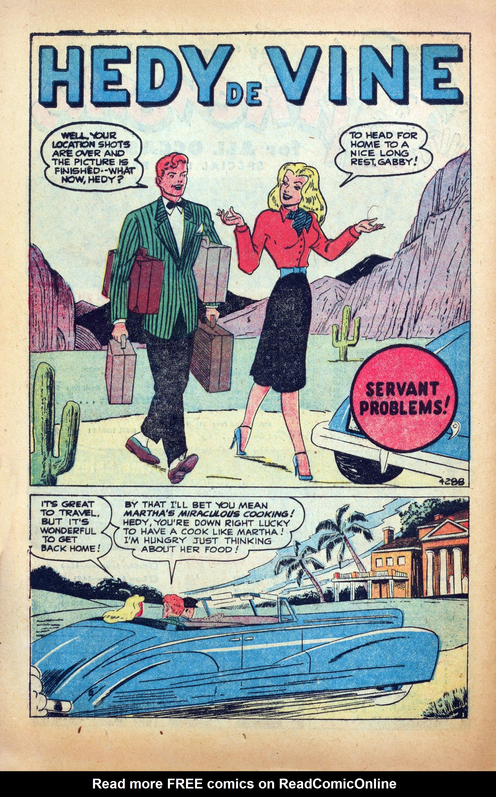 Read online Hedy Of Hollywood Comics comic -  Issue #38 - 42