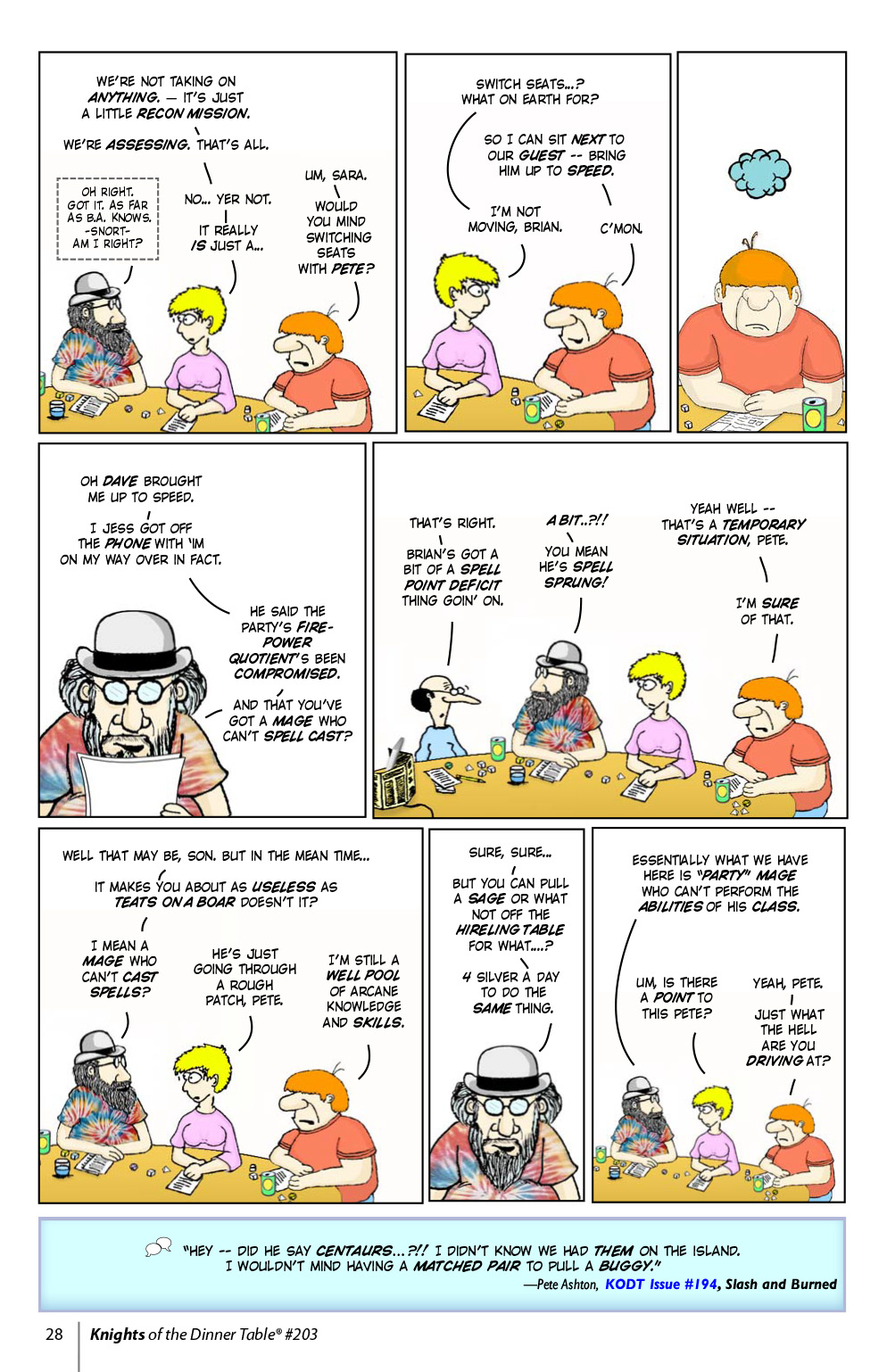 Read online Knights of the Dinner Table comic -  Issue #203 - 30