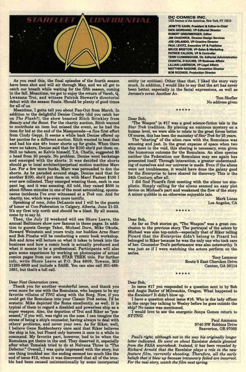 Read online Star Trek: The Next Generation (1989) comic -  Issue #21 - 26