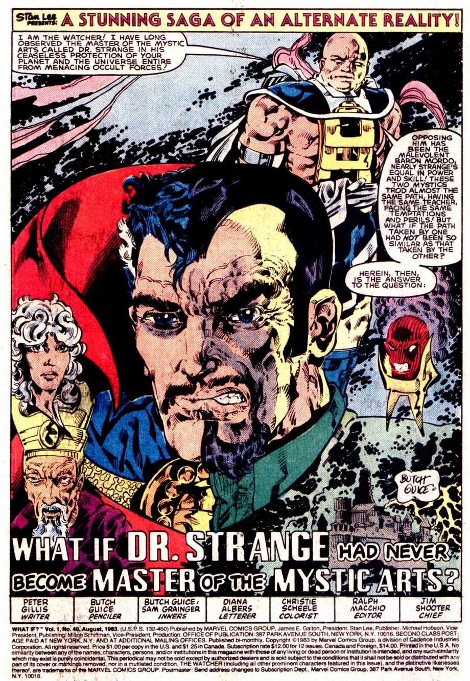<{ $series->title }} issue 40 - Dr Strange had not become master of The mystic arts - Page 2