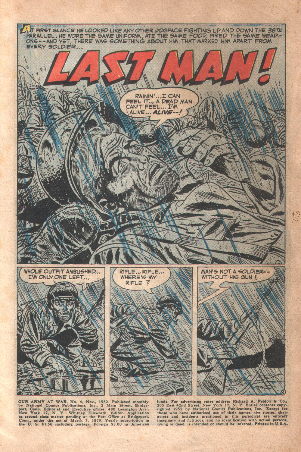 Read online Our Army at War (1952) comic -  Issue #4 - 3
