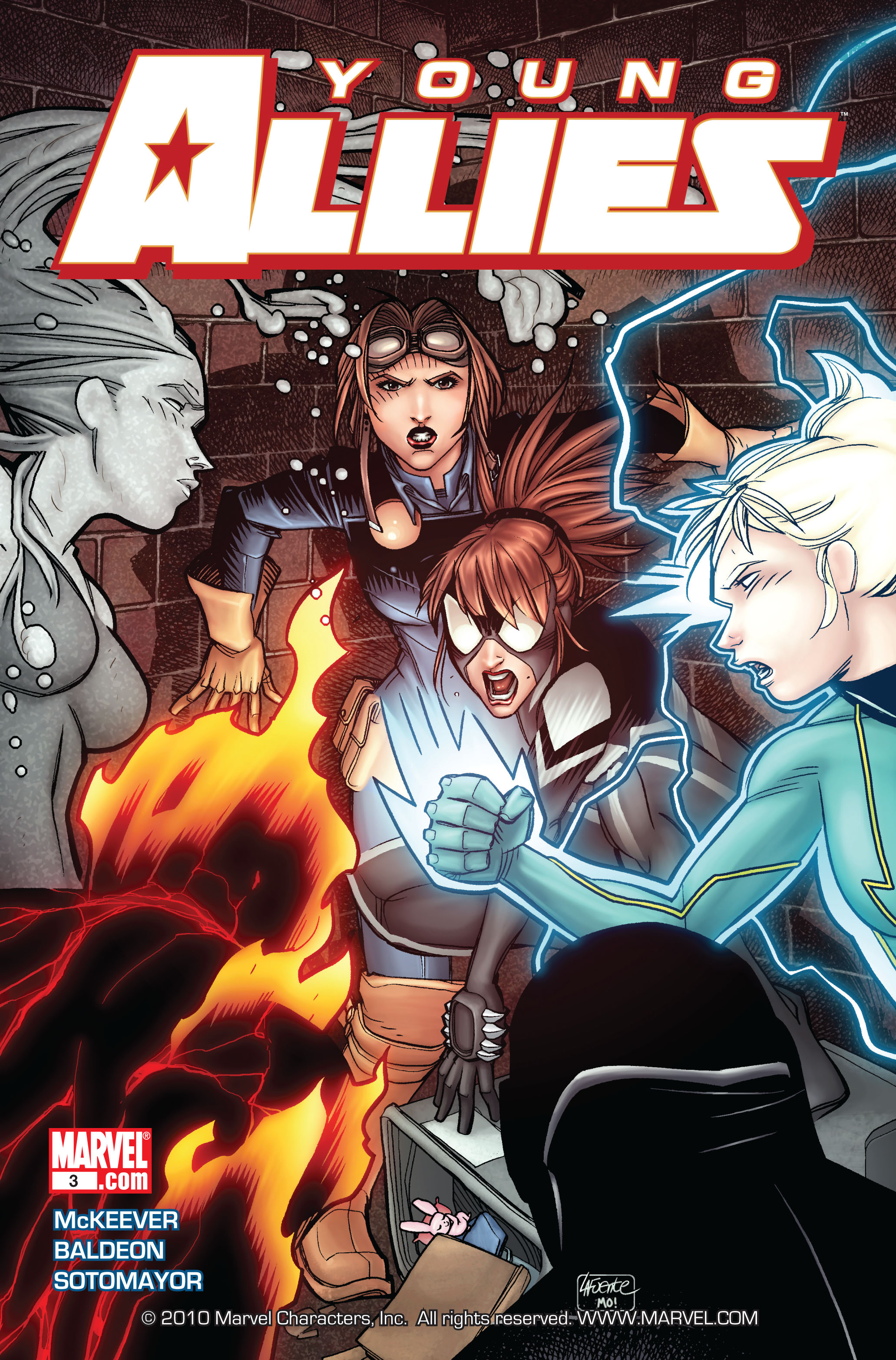 Read online Young Allies comic -  Issue #3 - 1