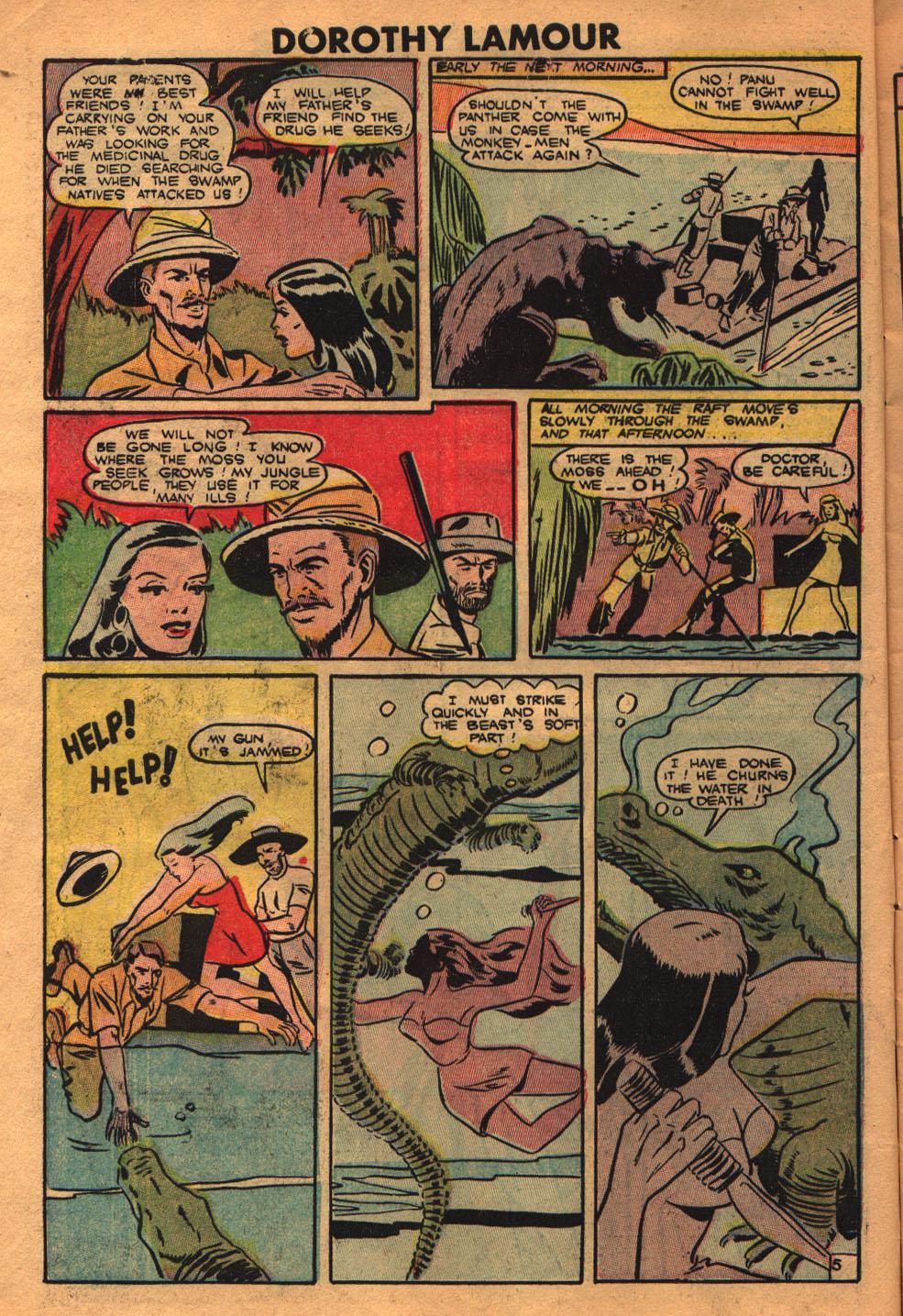 Read online Dorothy Lamour Jungle Princess comic -  Issue #2 - 6